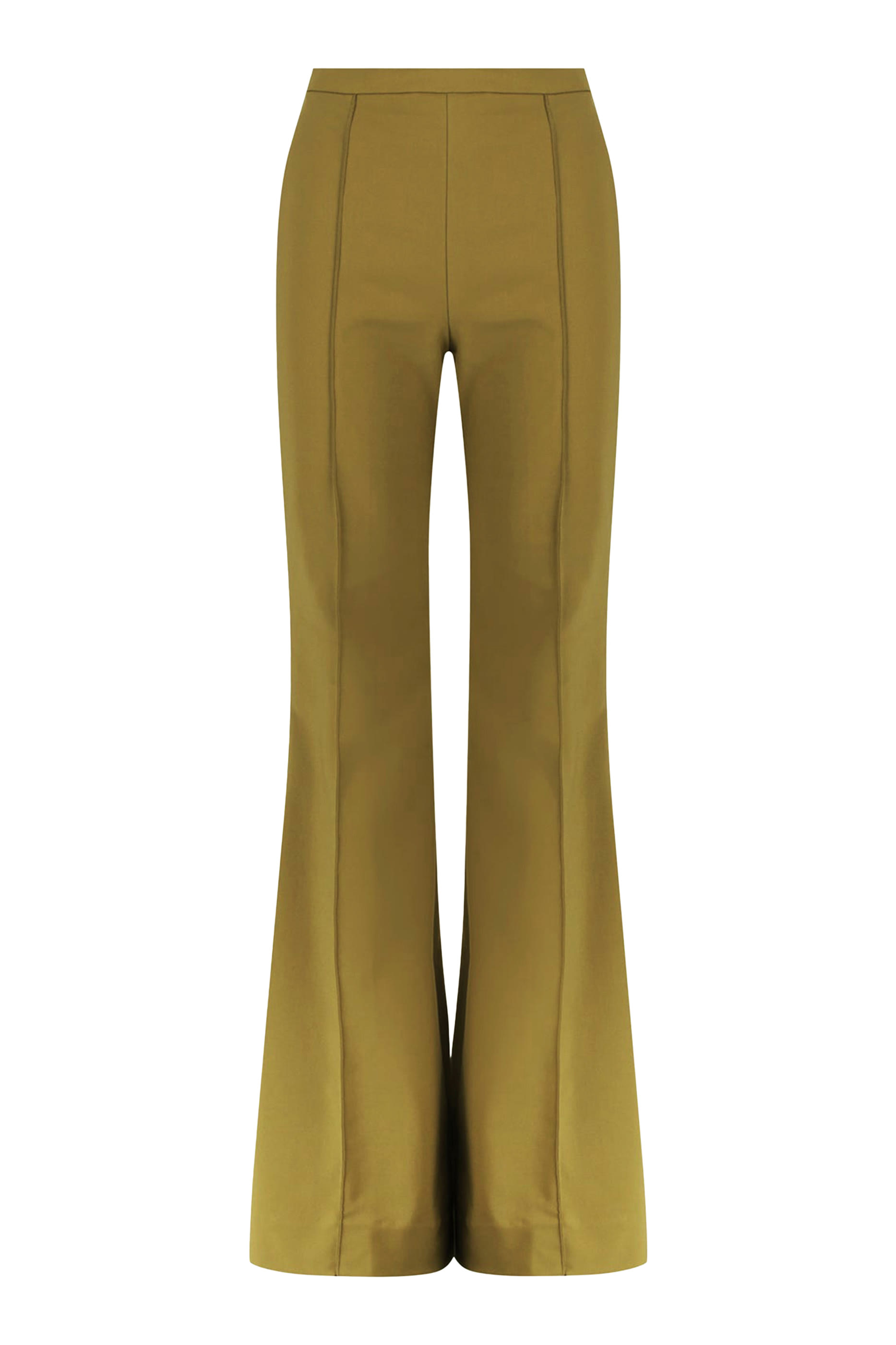 بنطال لاني بحواف واسعة