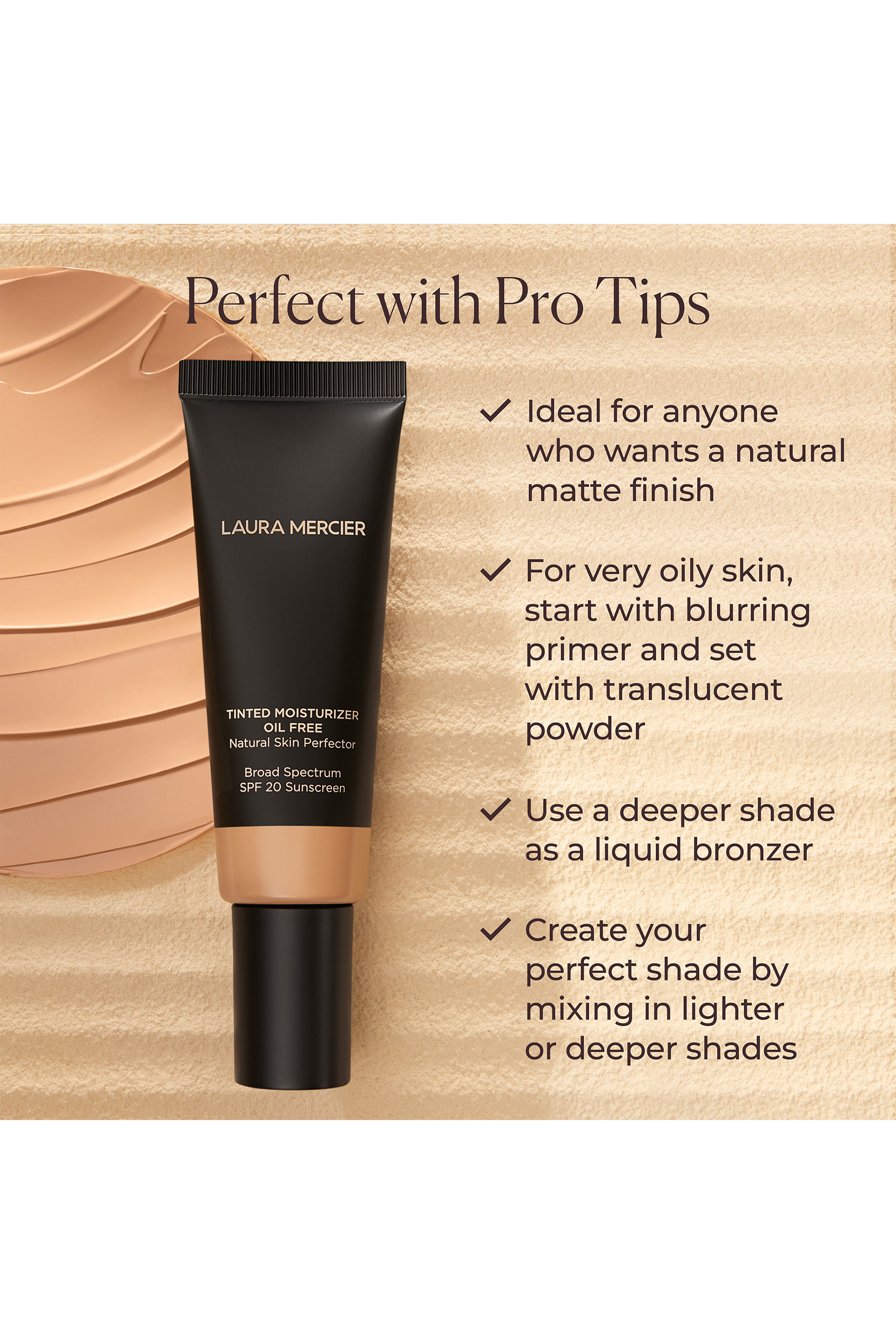 مرطب بشرة طبيعي ملون وخالٍ من الزيوت مع عامل الحماية SPF 20