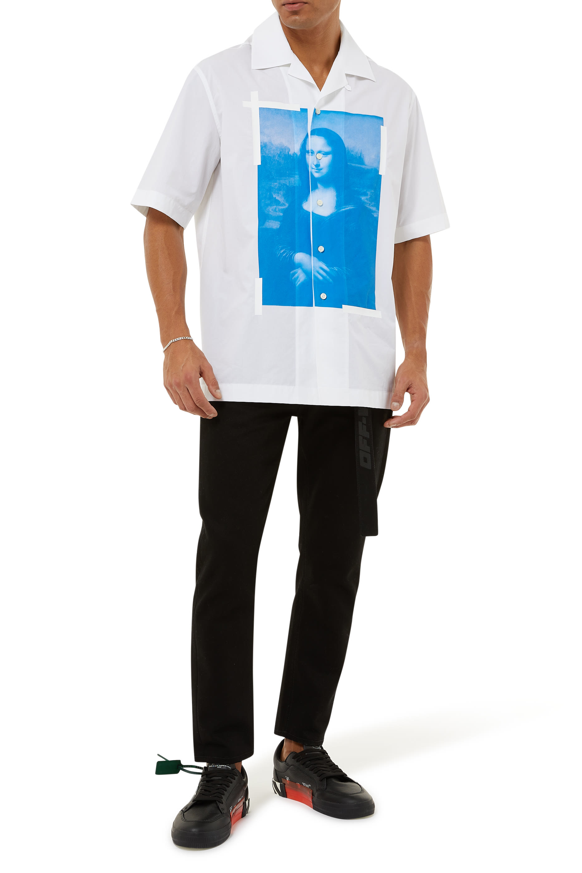 قميص هوليداي بطبعة موناليزا