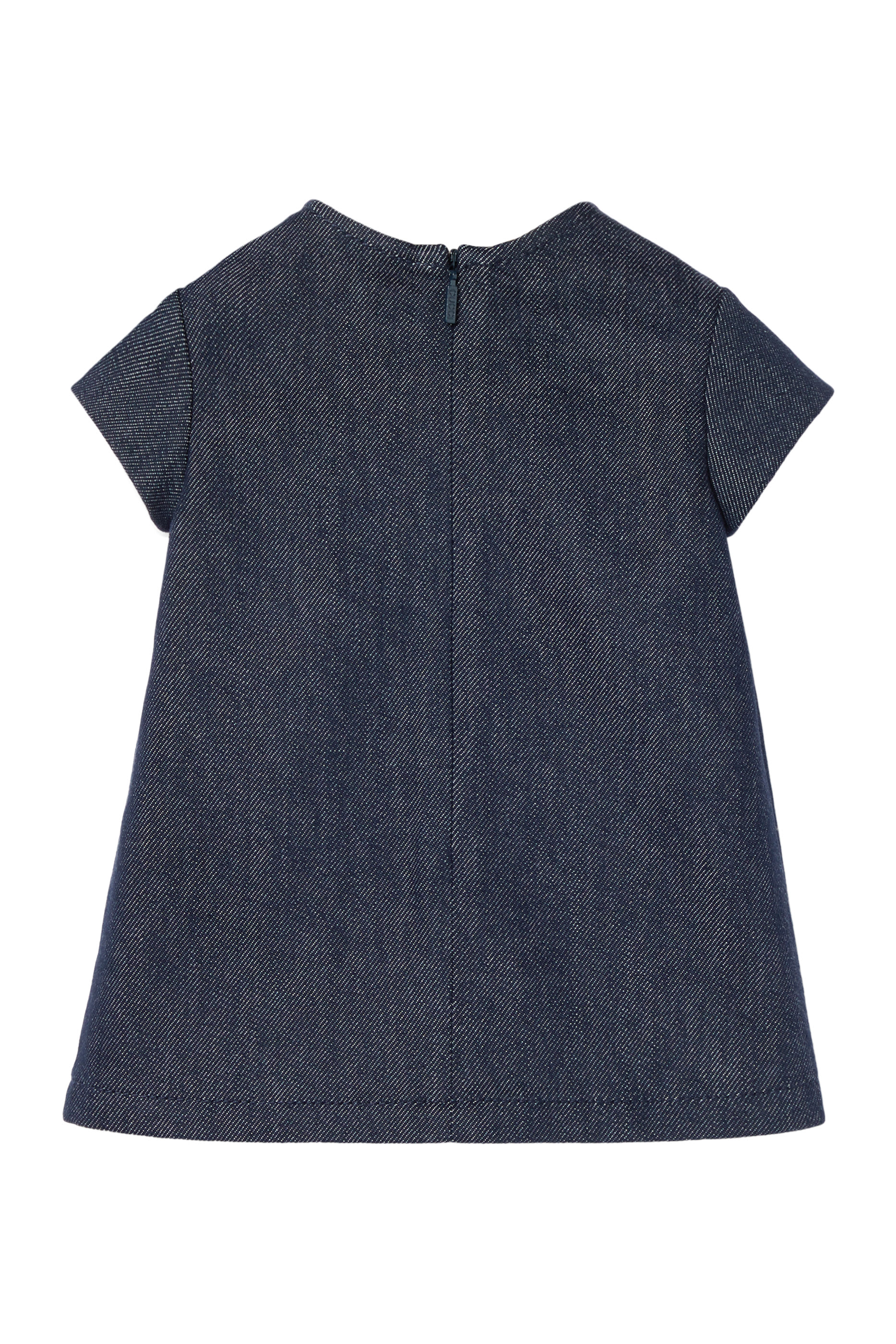 Kids Web Stripe Box Pleats Dress