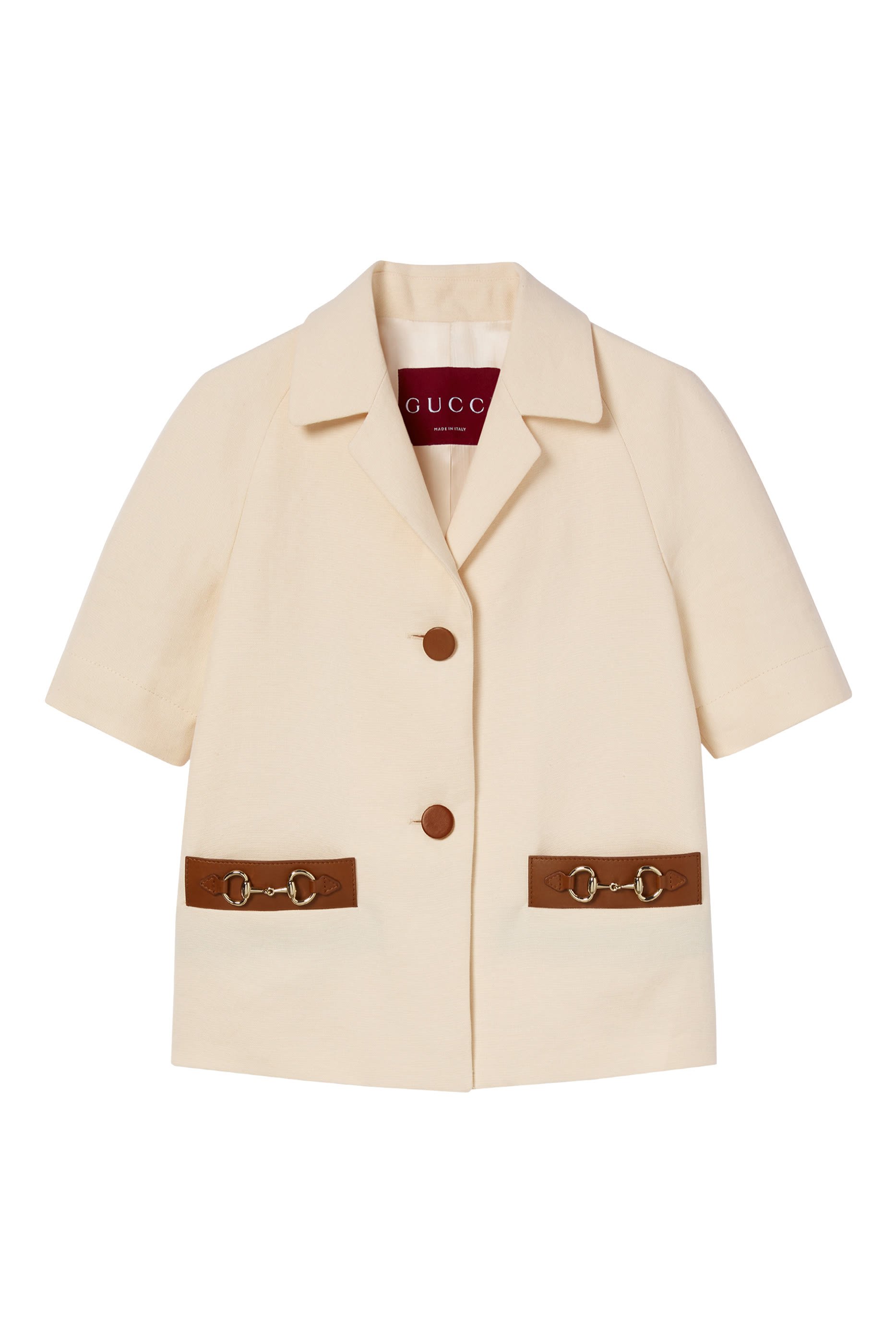 Horsebit Linen Canvas Jacket