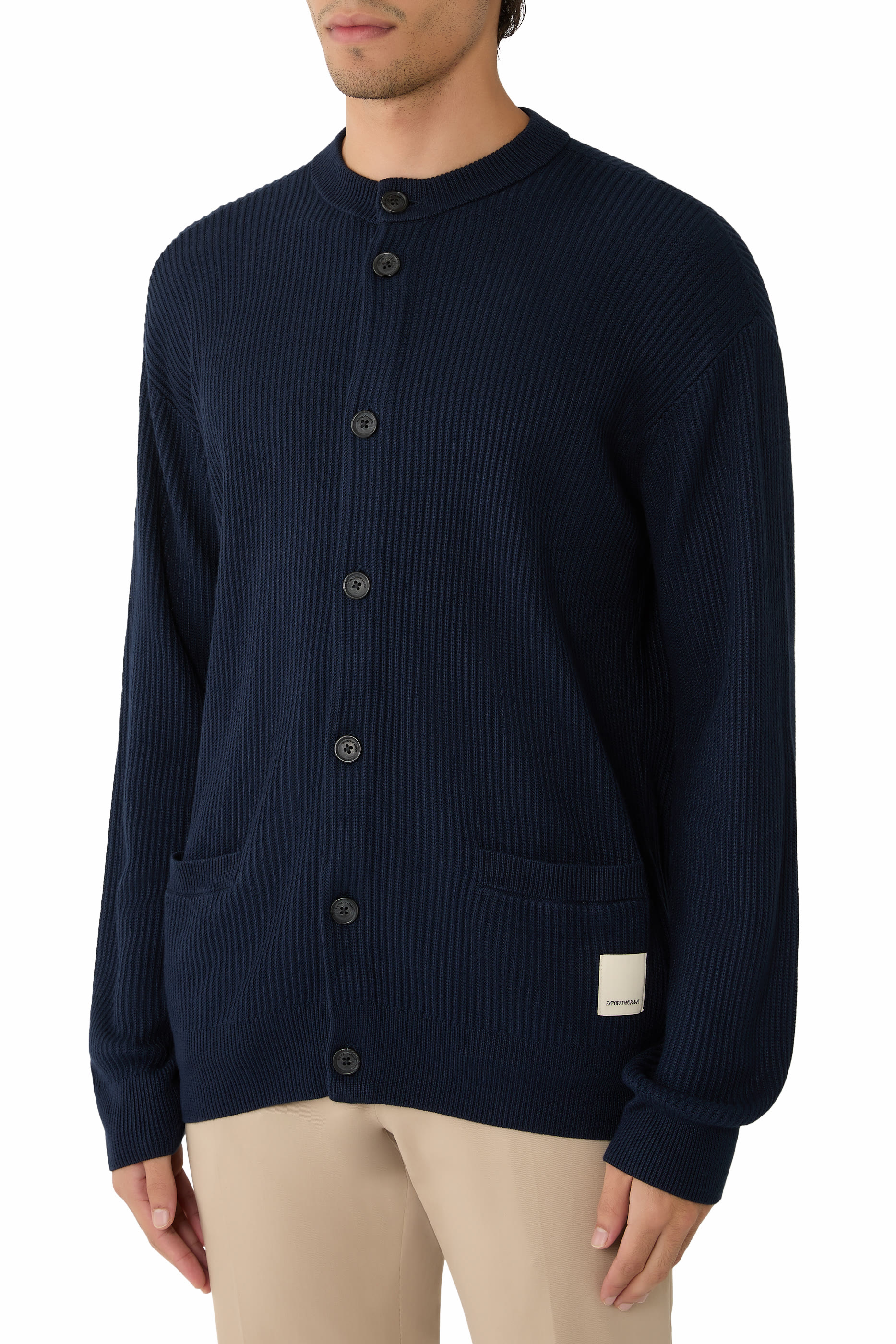 كارديجان منسوج مضلع من تشكيلة نيويورك