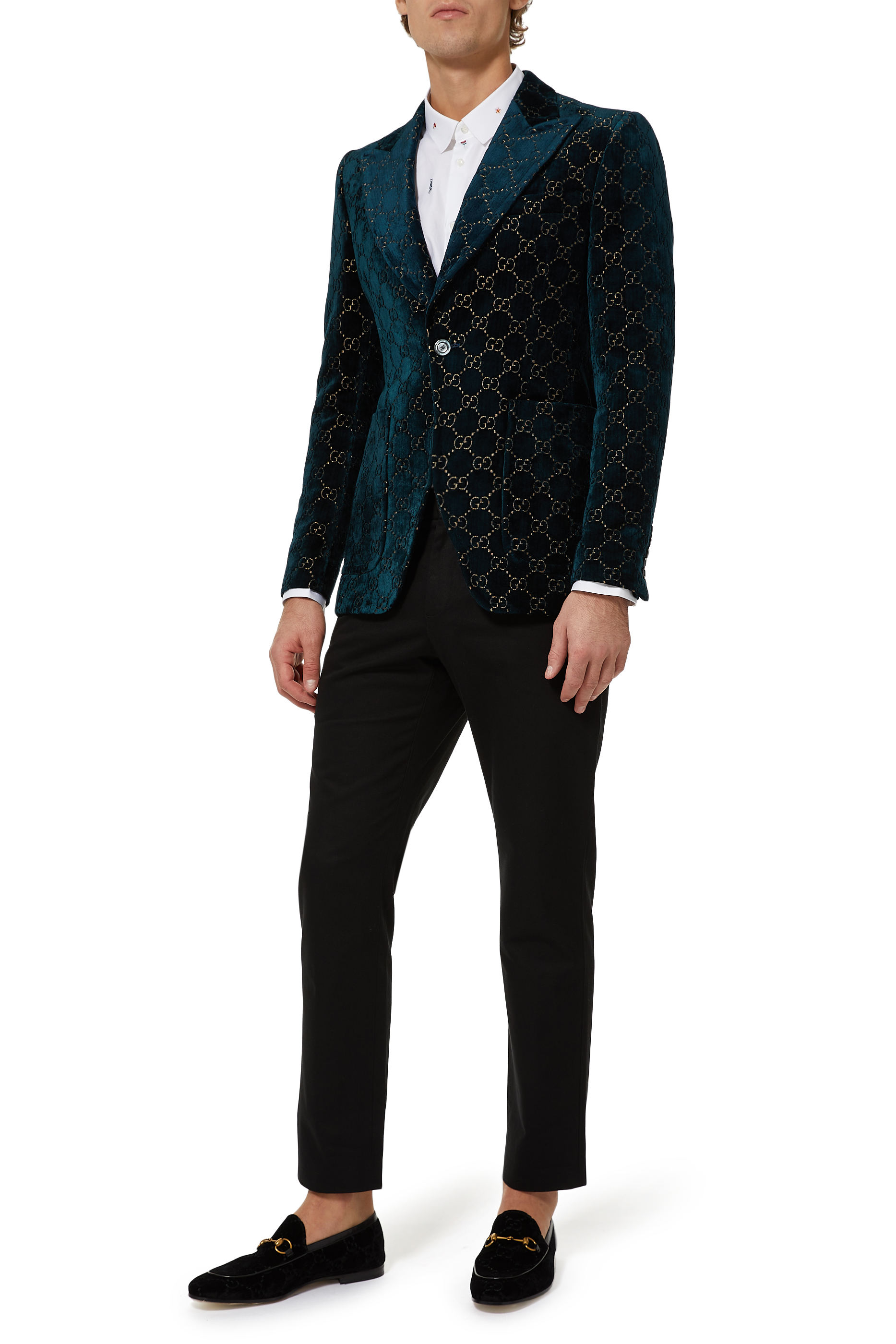 بنطال قطن بشعار الماركة