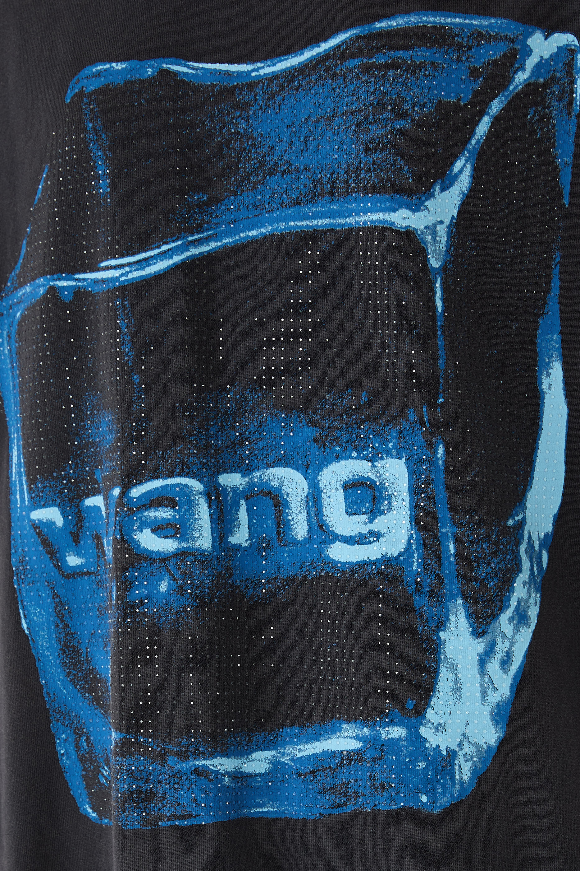 تيشيرت بنقشة غرافيكية بكريستال