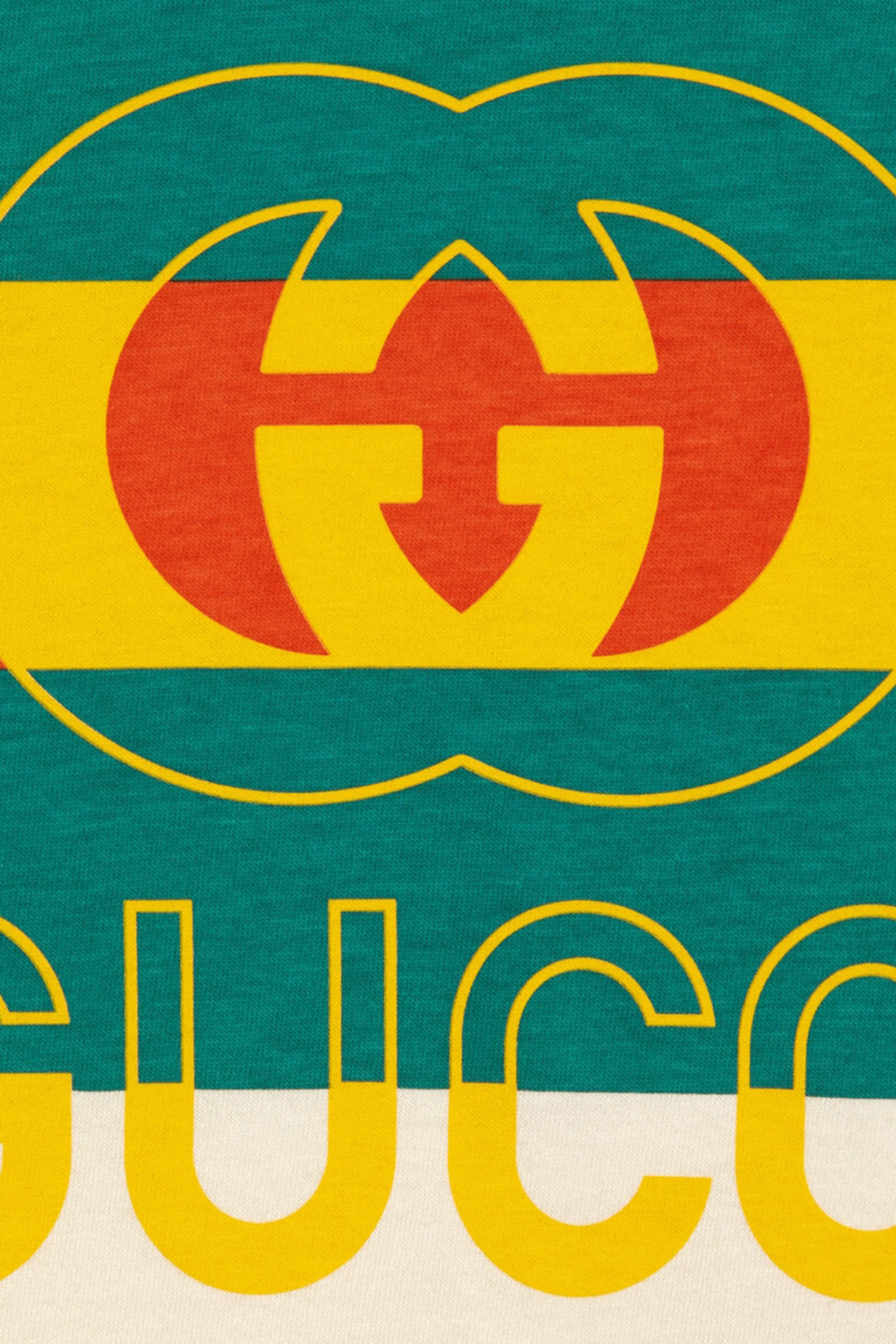 تيشيرت مقسم بألوان بشعار الماركة