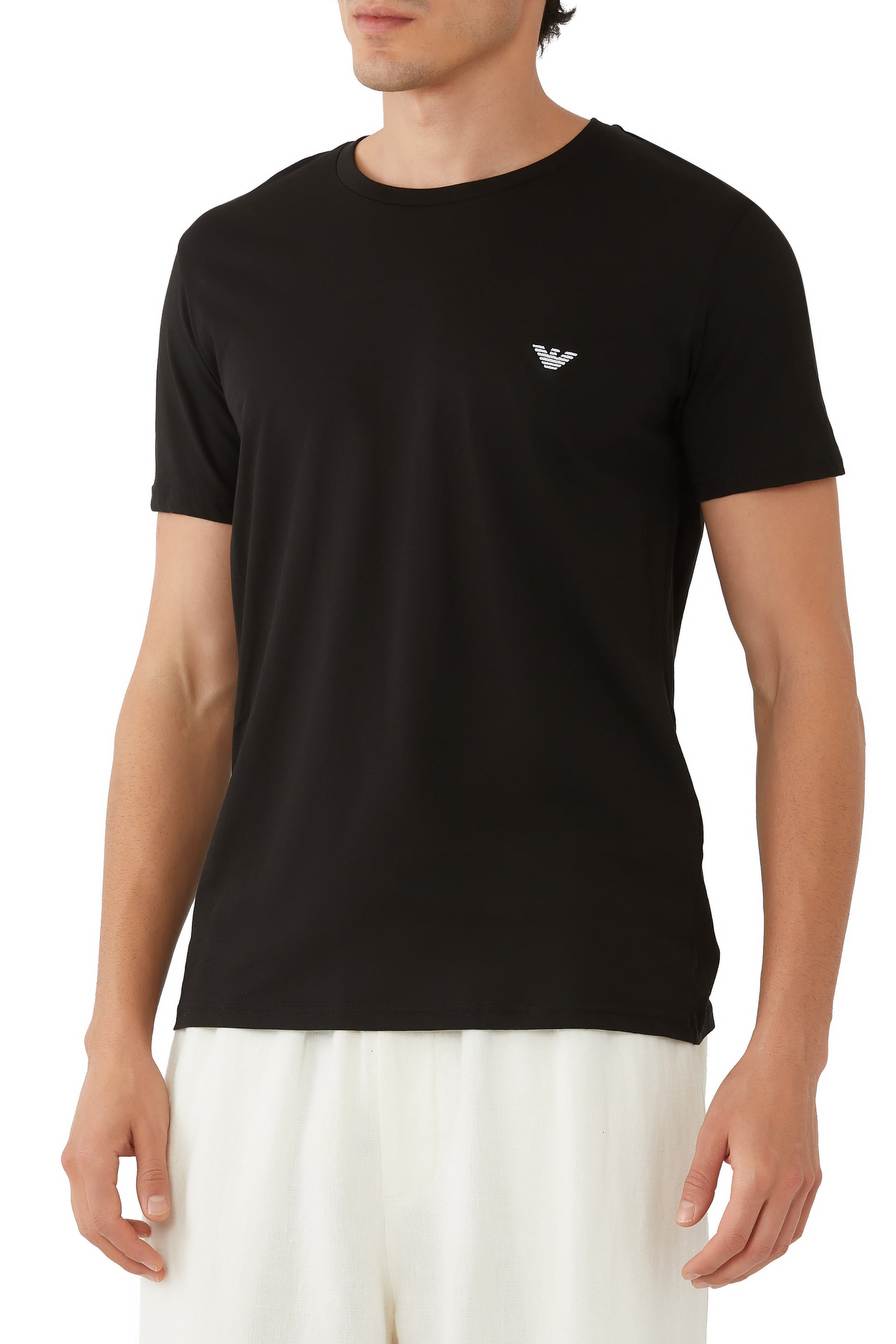 تيشيرت قطن بشعار الماركة