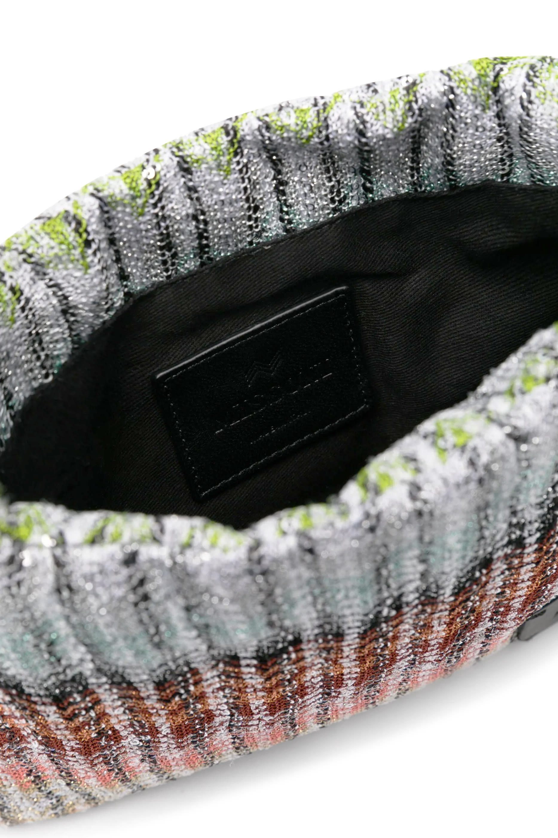 حقيبة  بتصميم حصري بعقدة بنقشة متعرجة راشيل مطرز بالترتر