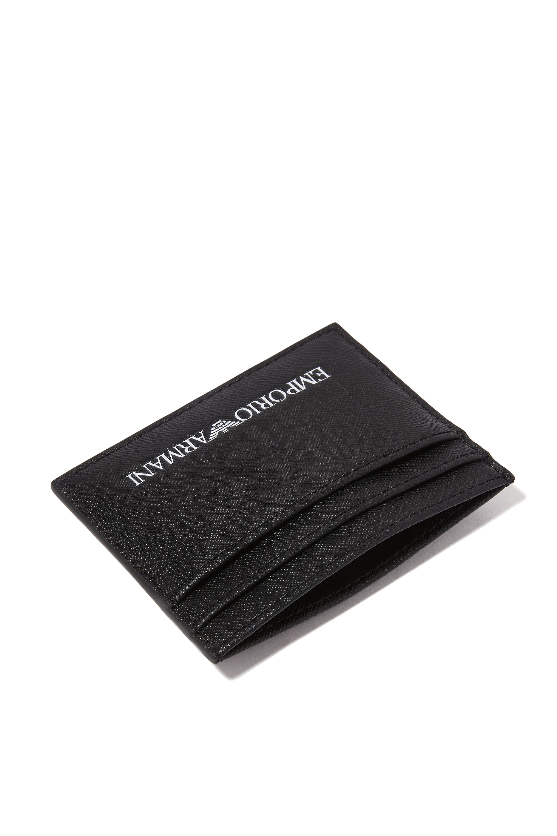 حافظة بطاقات مزينة بشعار الماركة