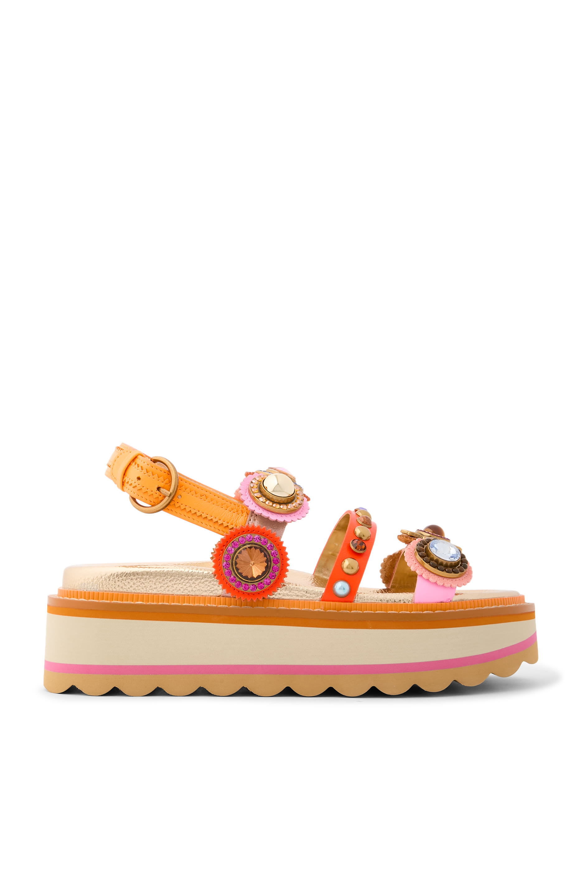 صندل أوكتافيا بسير خلفي ونعل عريض