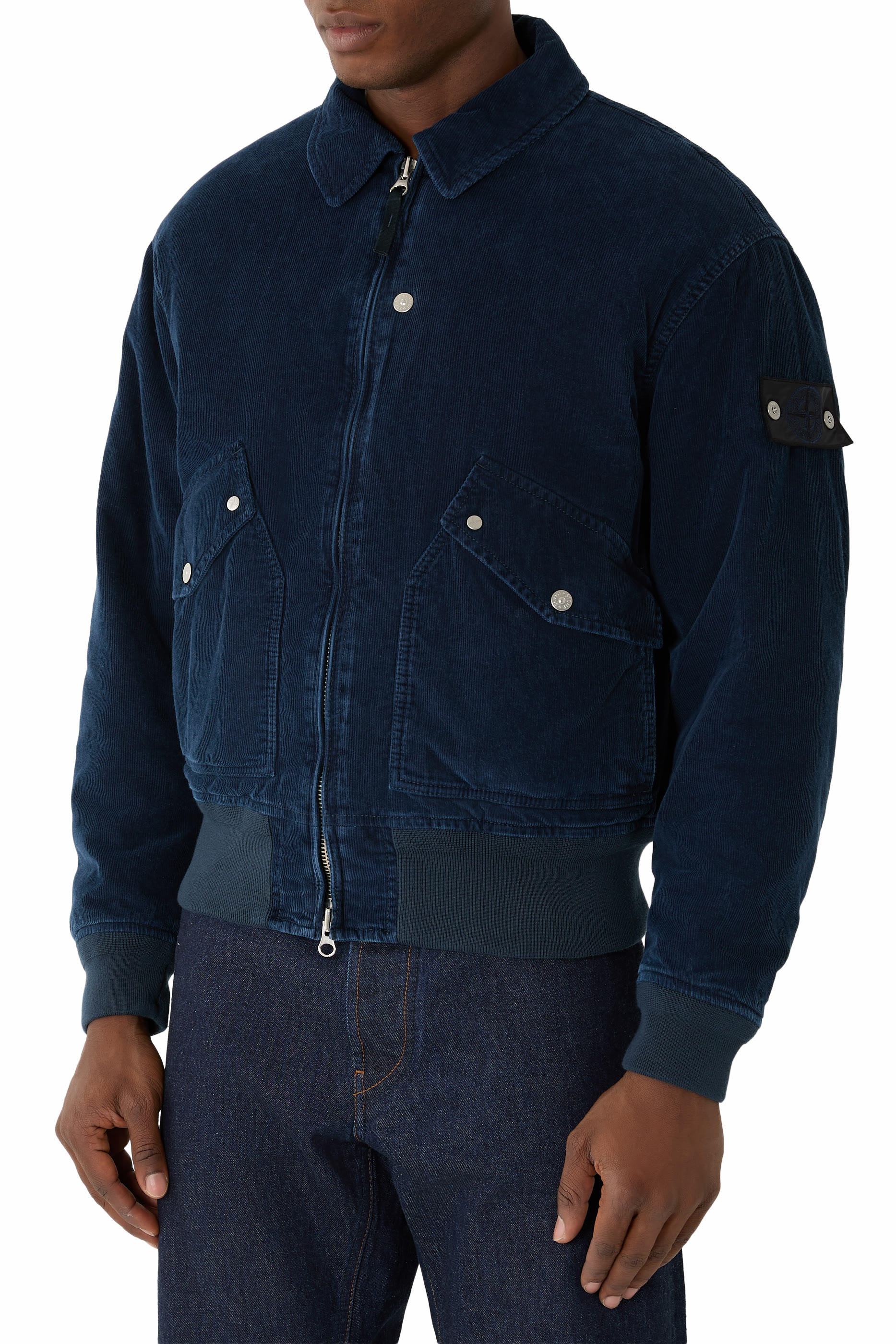  Denim Bomber Jacket