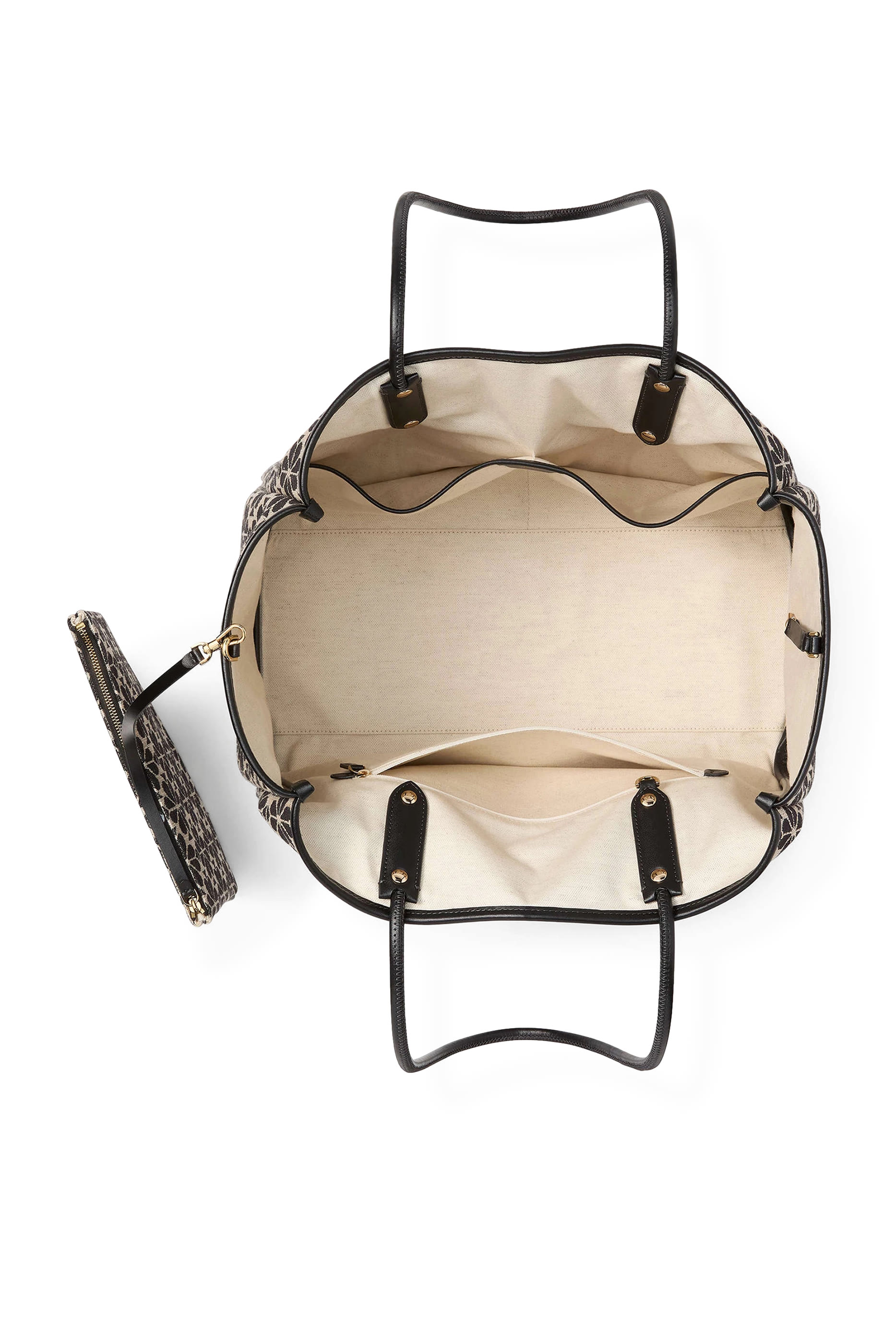 حقيبة يد كبيرة ايفريثينج بنقشة زهور بالشكل البستوني جاكار