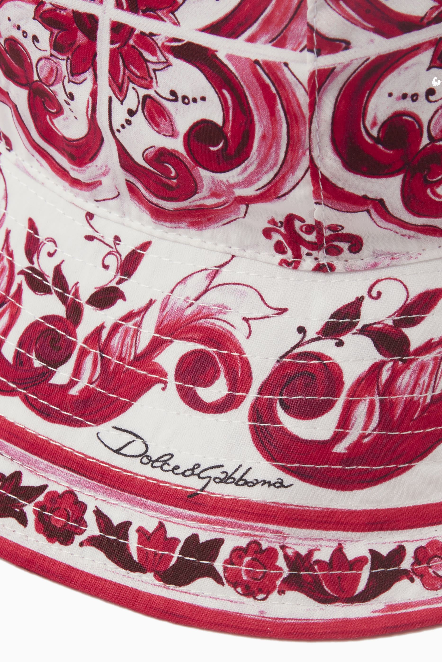 قبعة باكيت بطبعات مايولكا للأطفال