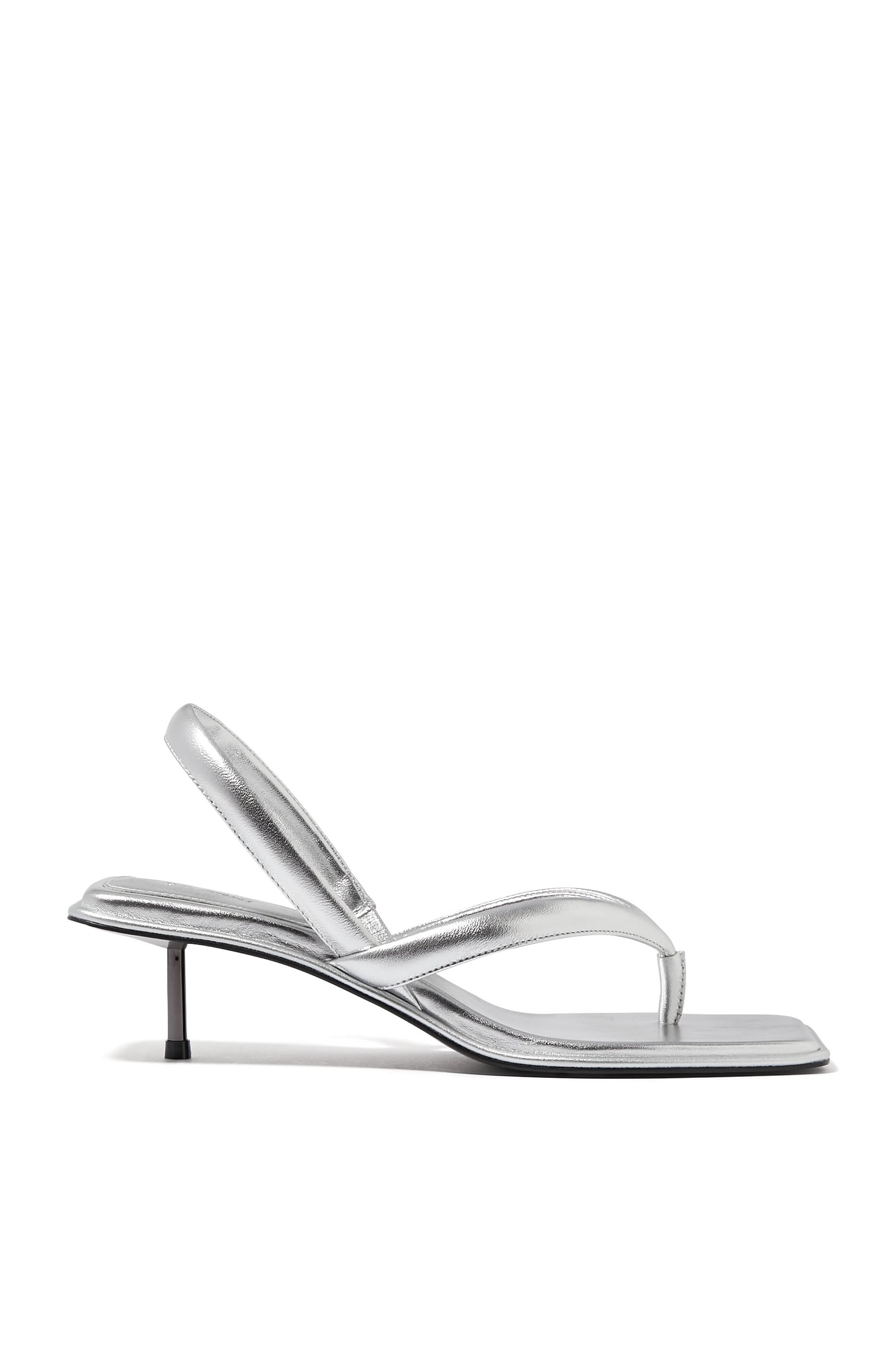 صندل 40 بتصميم ثونغ بكعب وسير خلفي