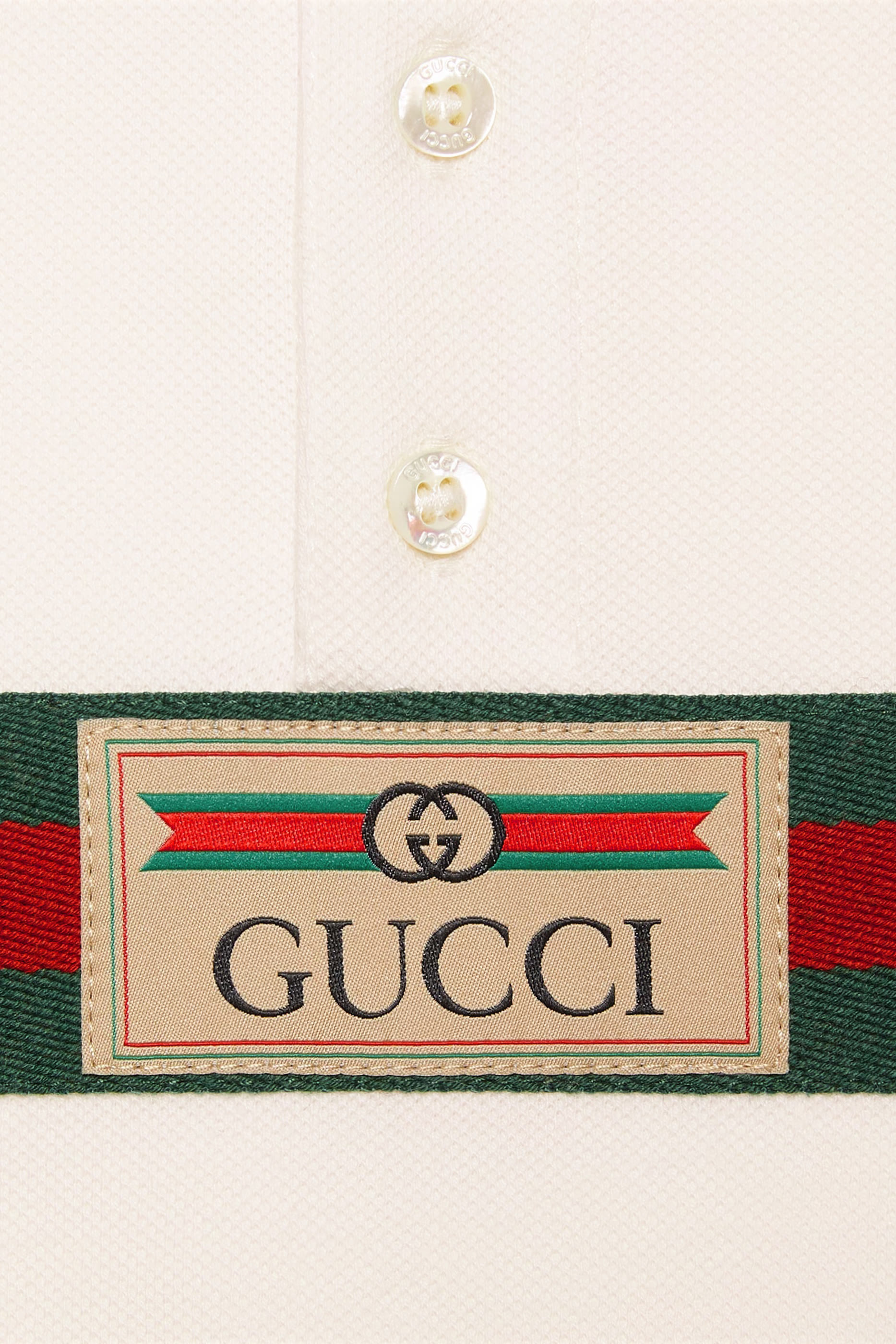 قميص بولو بشريط ويب قطن للأطفال