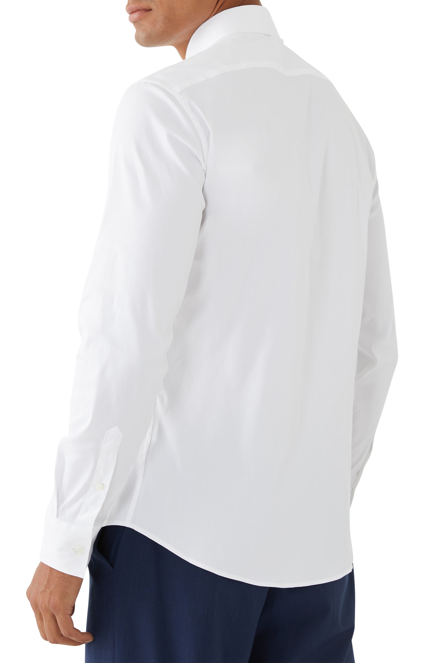 قميص كلاسيك قطن بصف أزرار