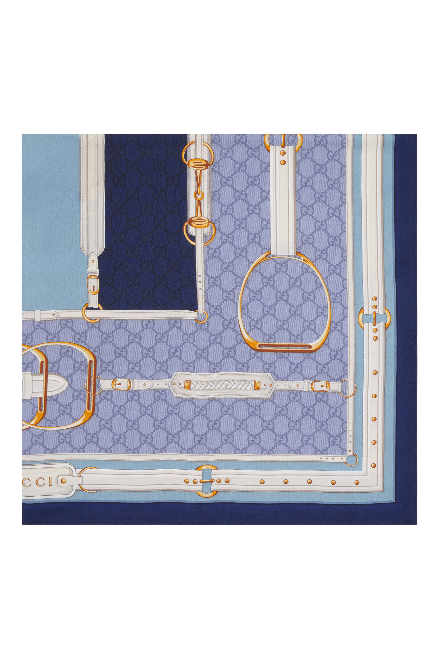 وشاح كاريه بطبعات حرير تويل