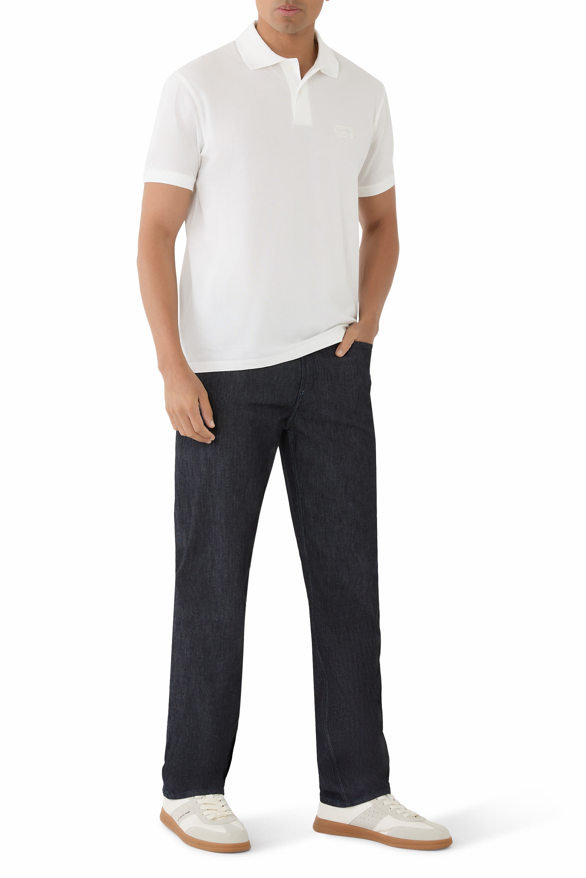 بنطال جينز بقصة مستقيمة دنيم