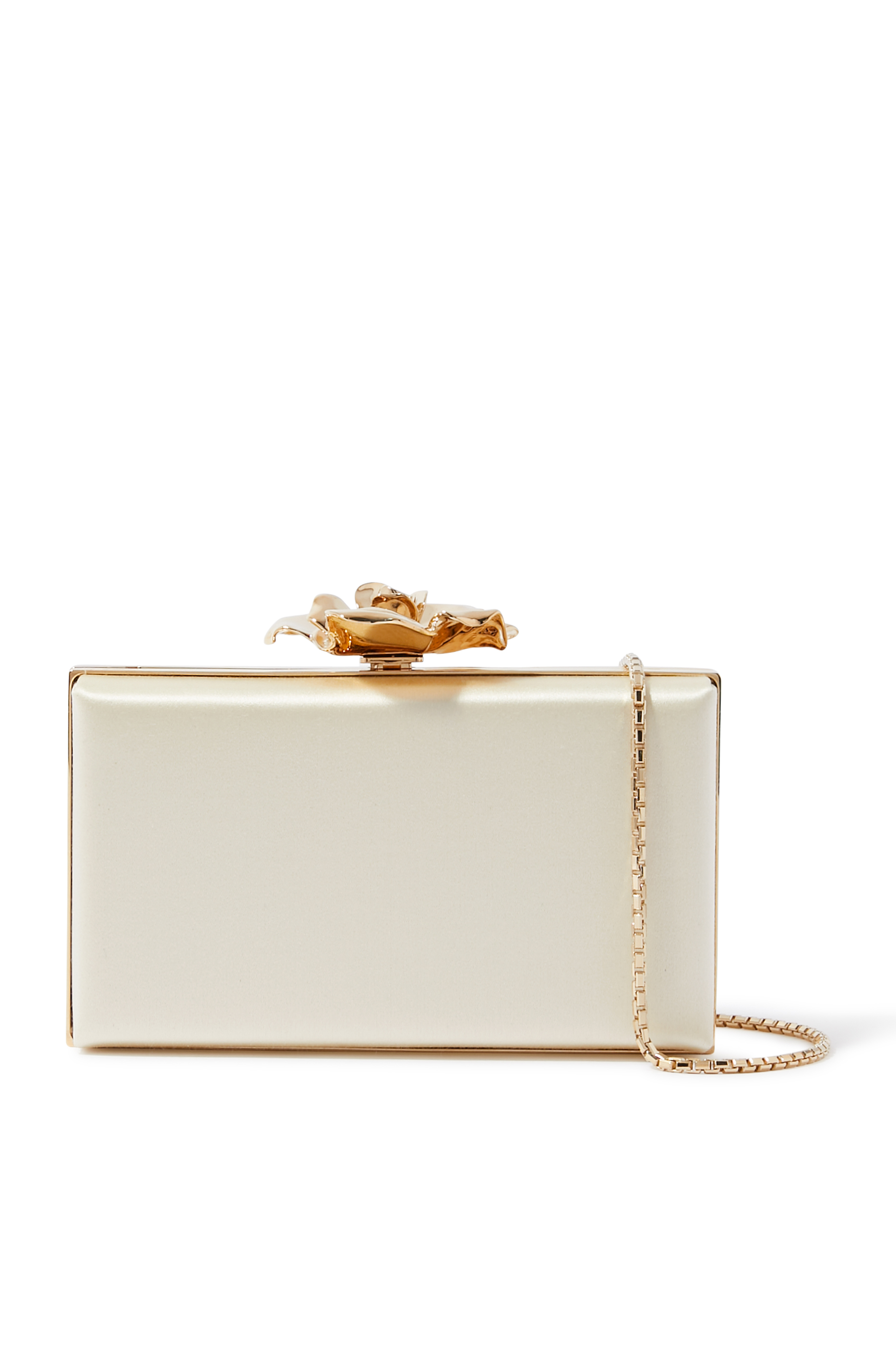 كلاتش بإطار مزين بزهرة