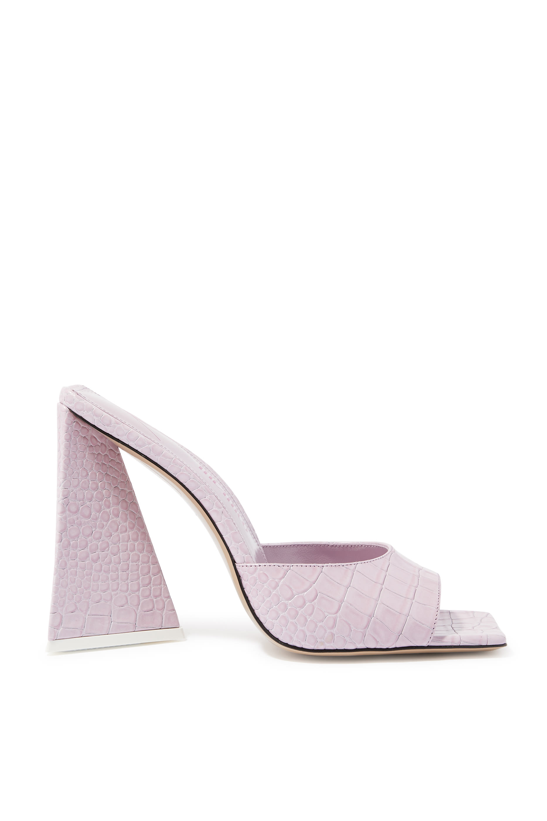 حذاء ديفون 115 مفتوح من الخلف جلد بنقشة جلد التمساح