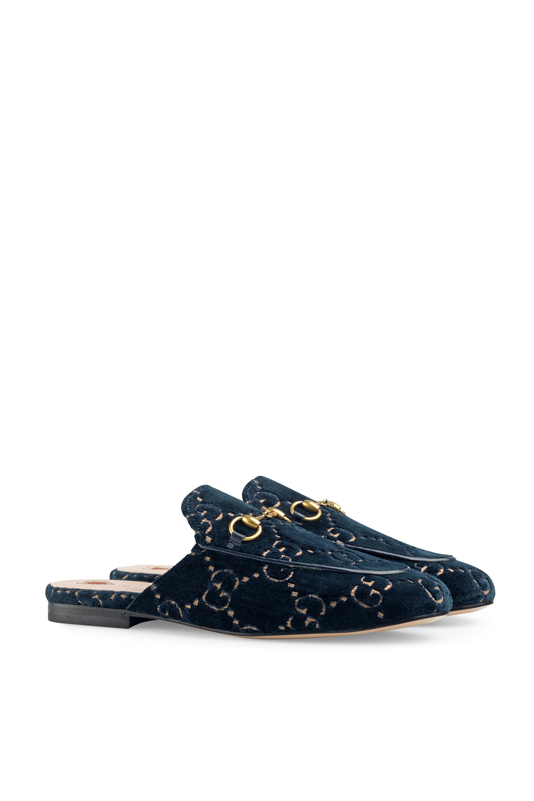 حذاء برينستاون مطرز مفتوح من الخلف