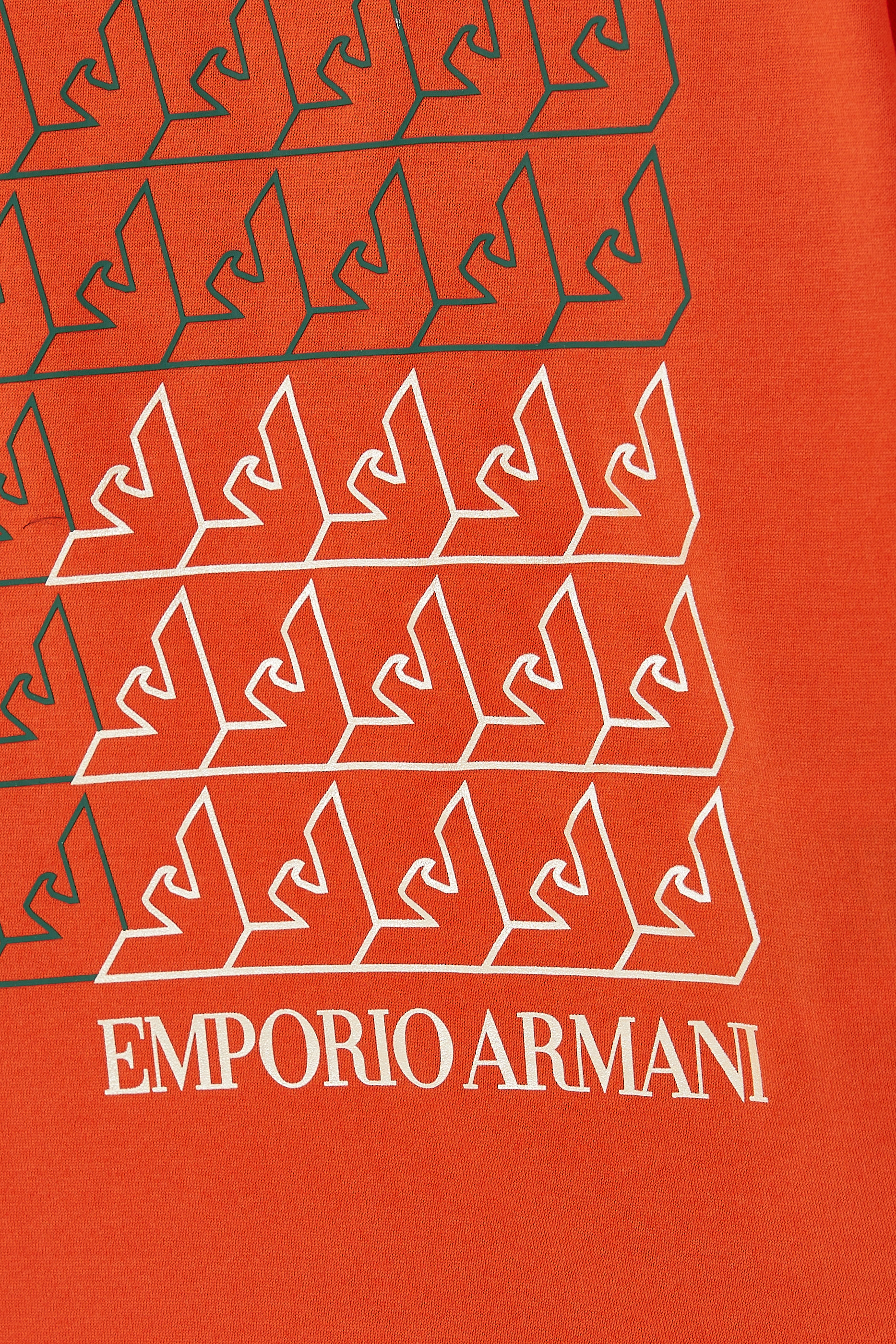 تيشيرت للأطفال بنقشة شعار الماركة