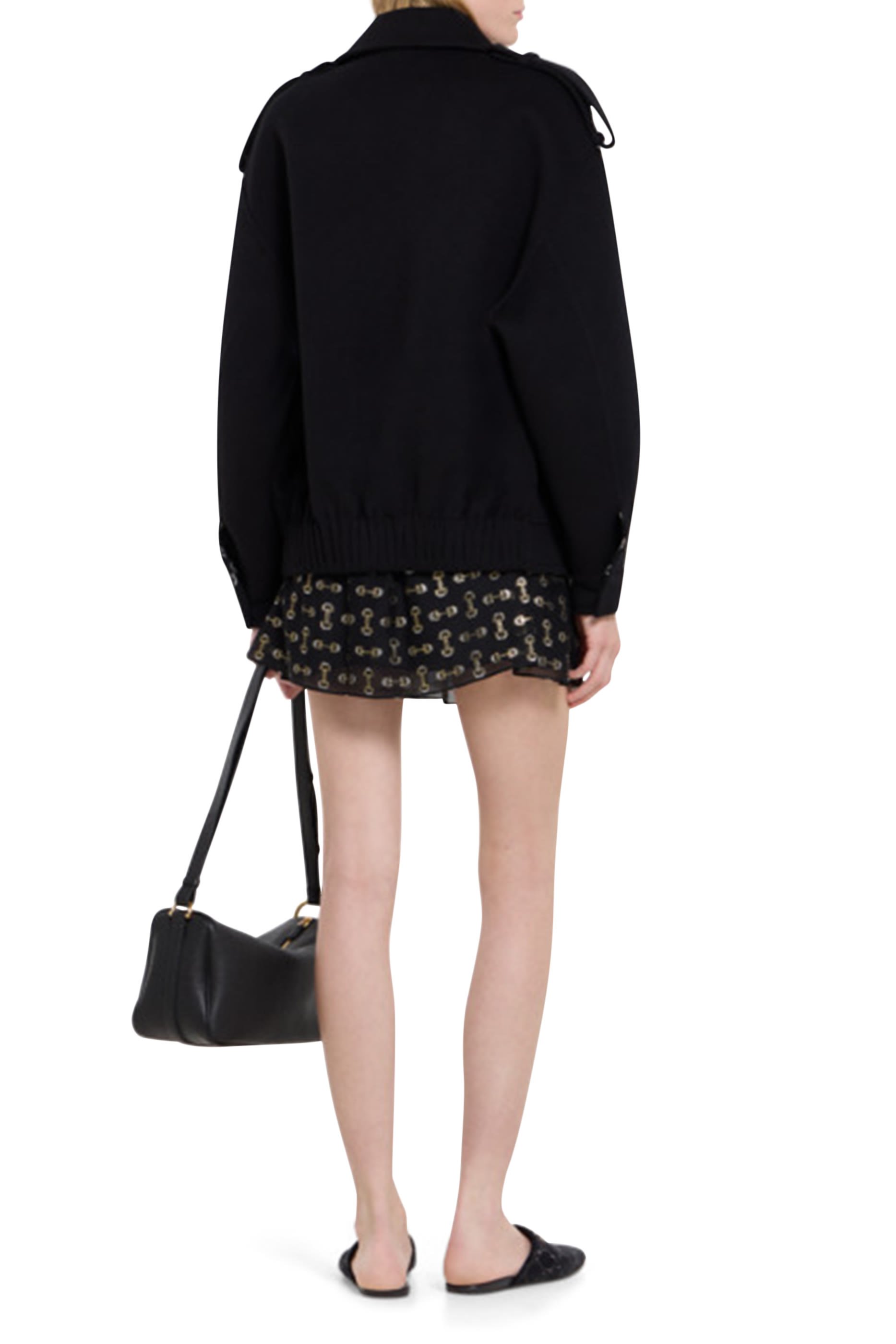 جاكيت بومبر حرير صوف