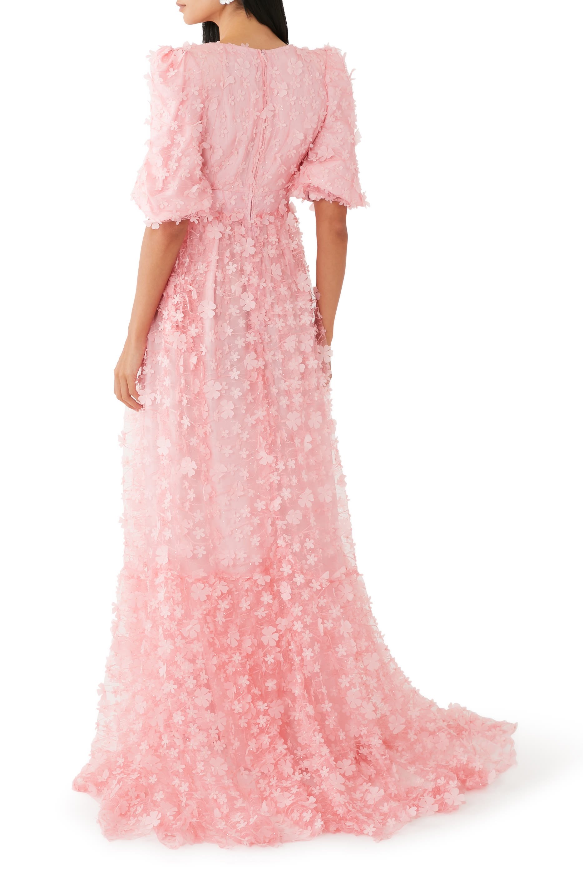 فستان سهرة جيرايا بلا حمالات بطبقة حرير