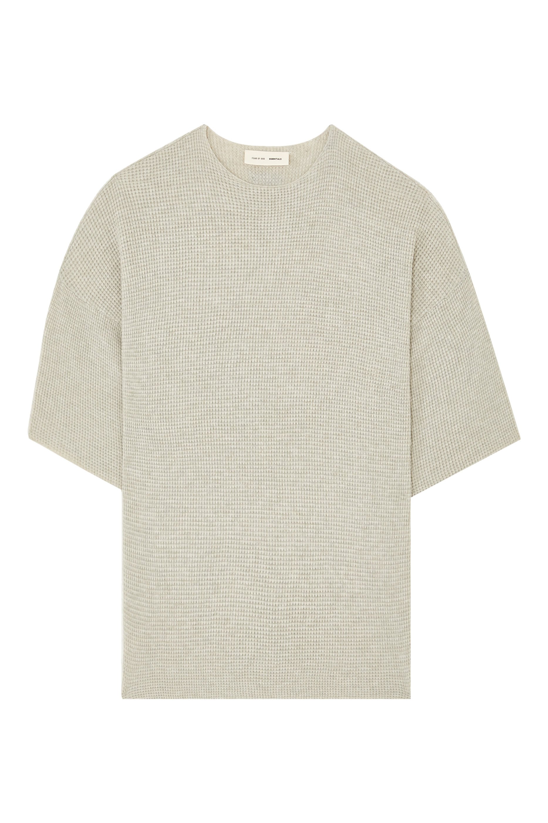 كنزة بأكمام قصيرة نسيج متشابك