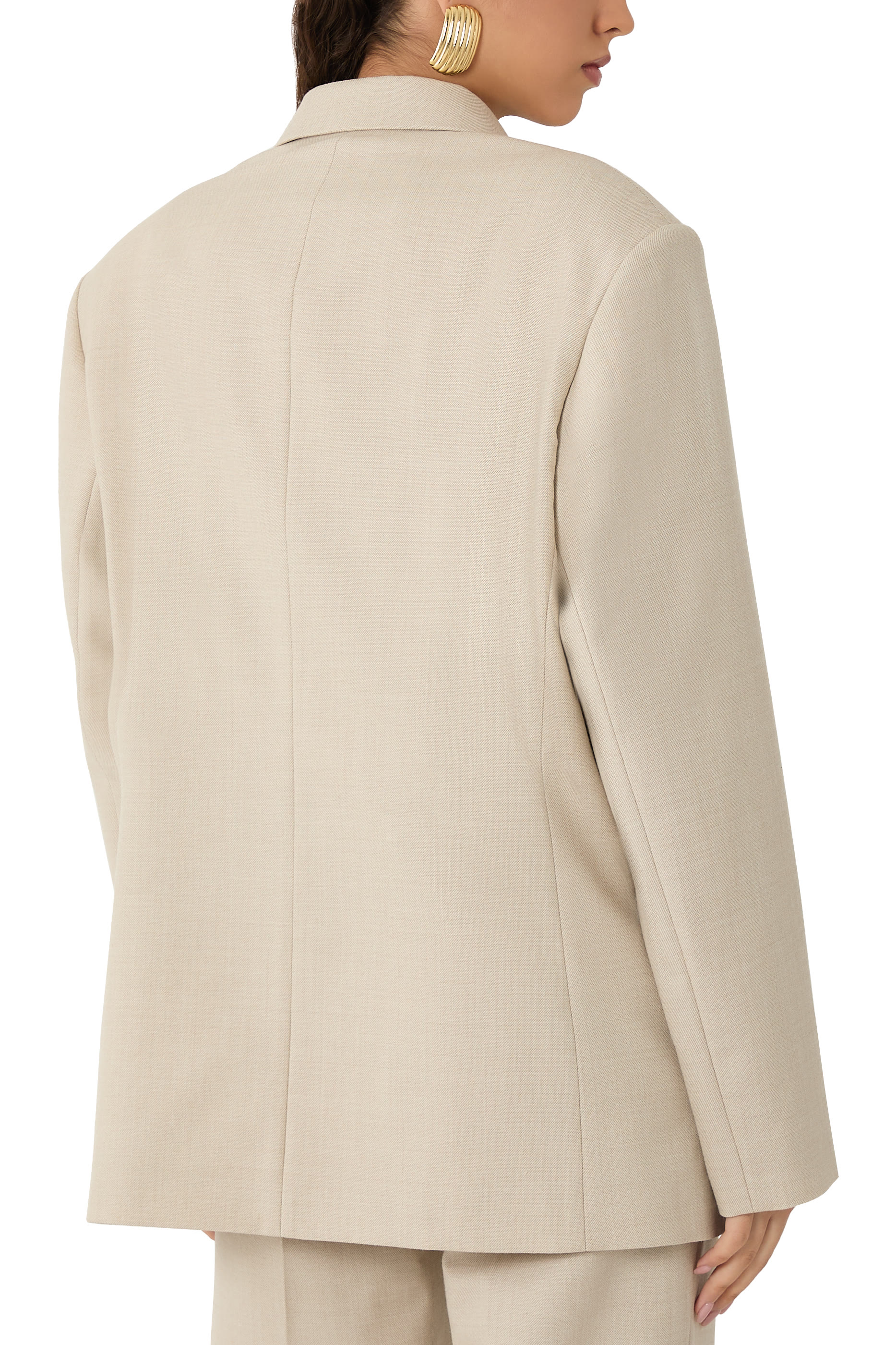 Wool Crossover Blazer