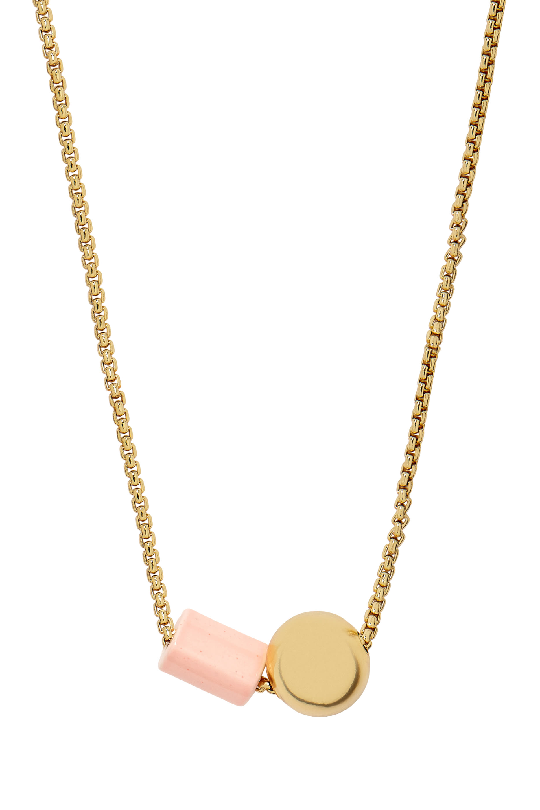 قلادة جيو بوب مزينة بمينا، معدن