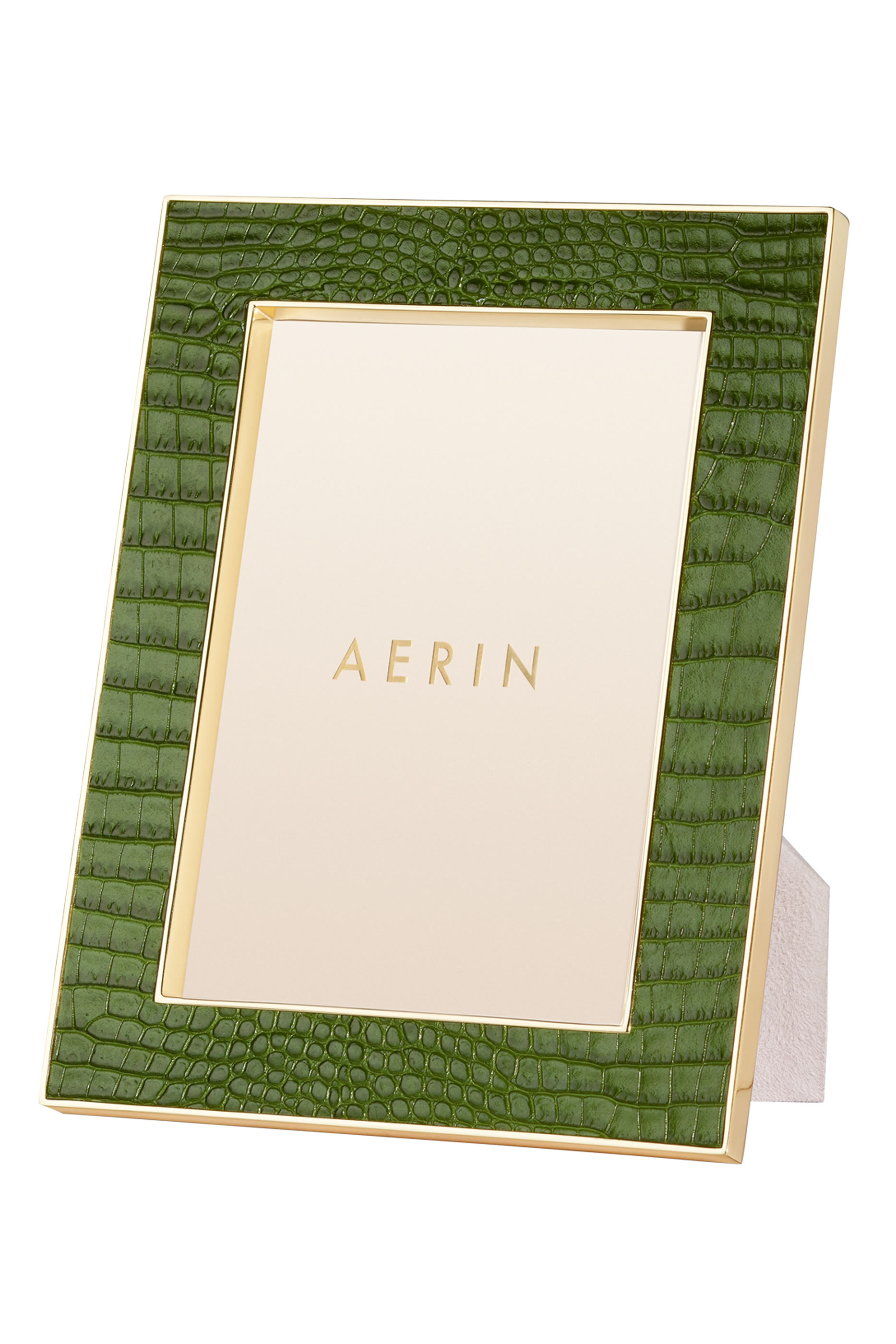 إطار صورة كلاسيك جلد بنقشة جلد التمساح