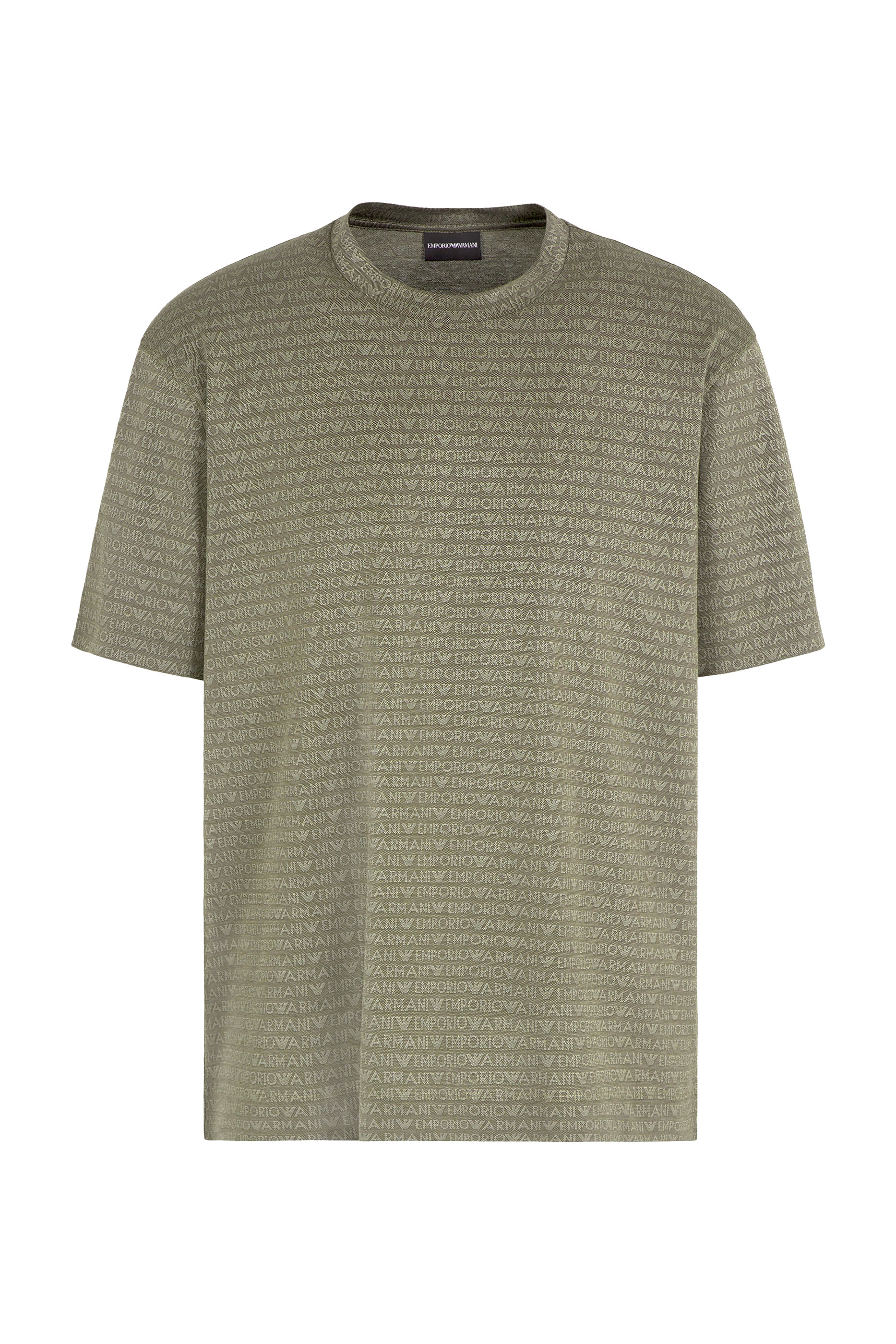 تيشيرت بنقشة شعار الماركة بحجم صغير