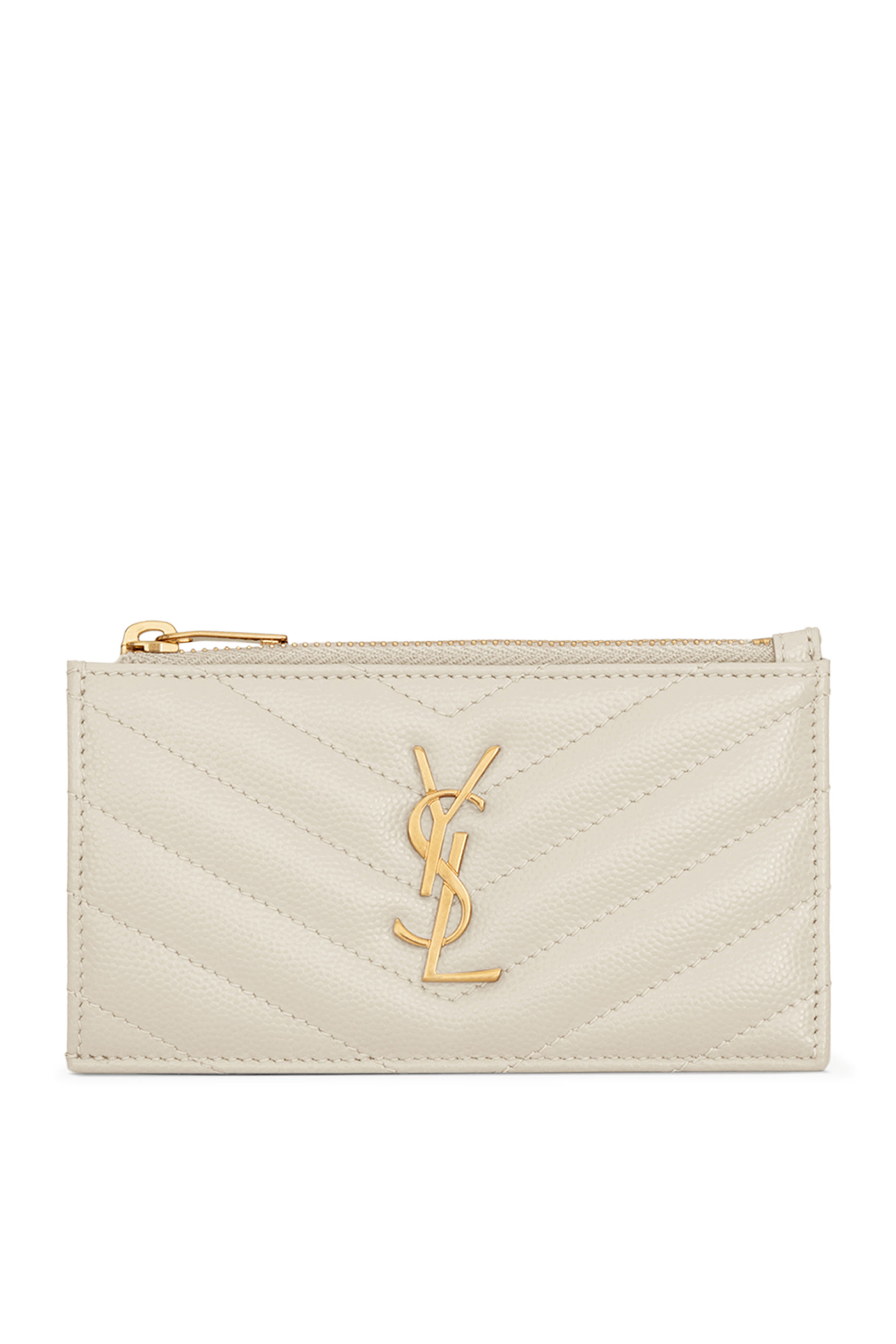 حافظة بطاقات كاساندر ماتلاسيه جلد بنقشة جرين دي بودر