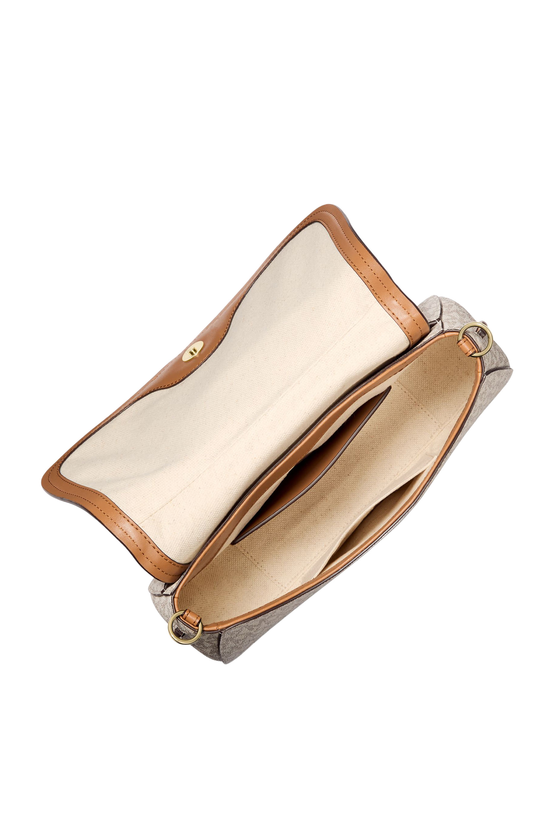 حقيبة كتف نوليتا متوسطة قنب بنقشة شعار الماركة