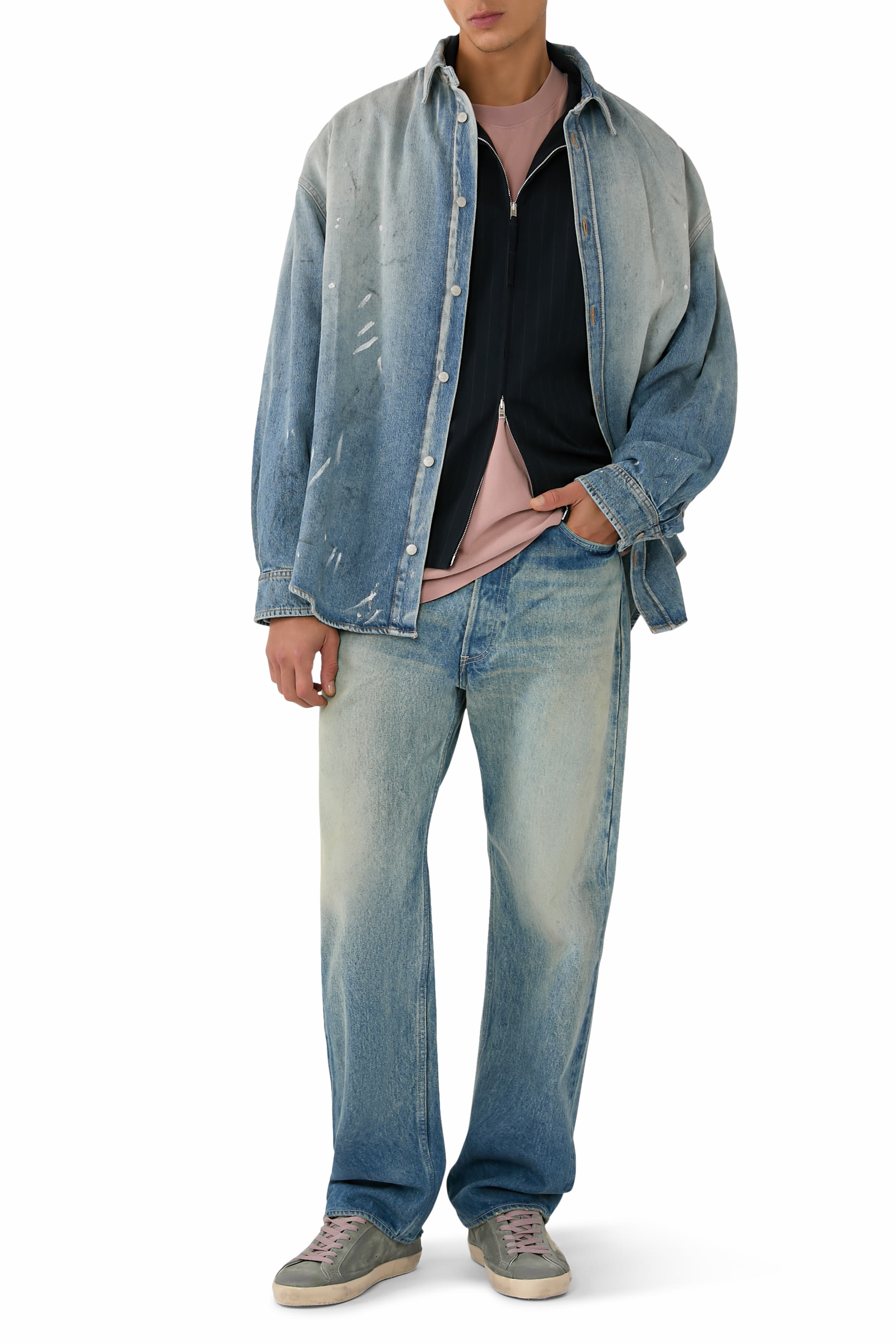 Denim Button-up Shirt