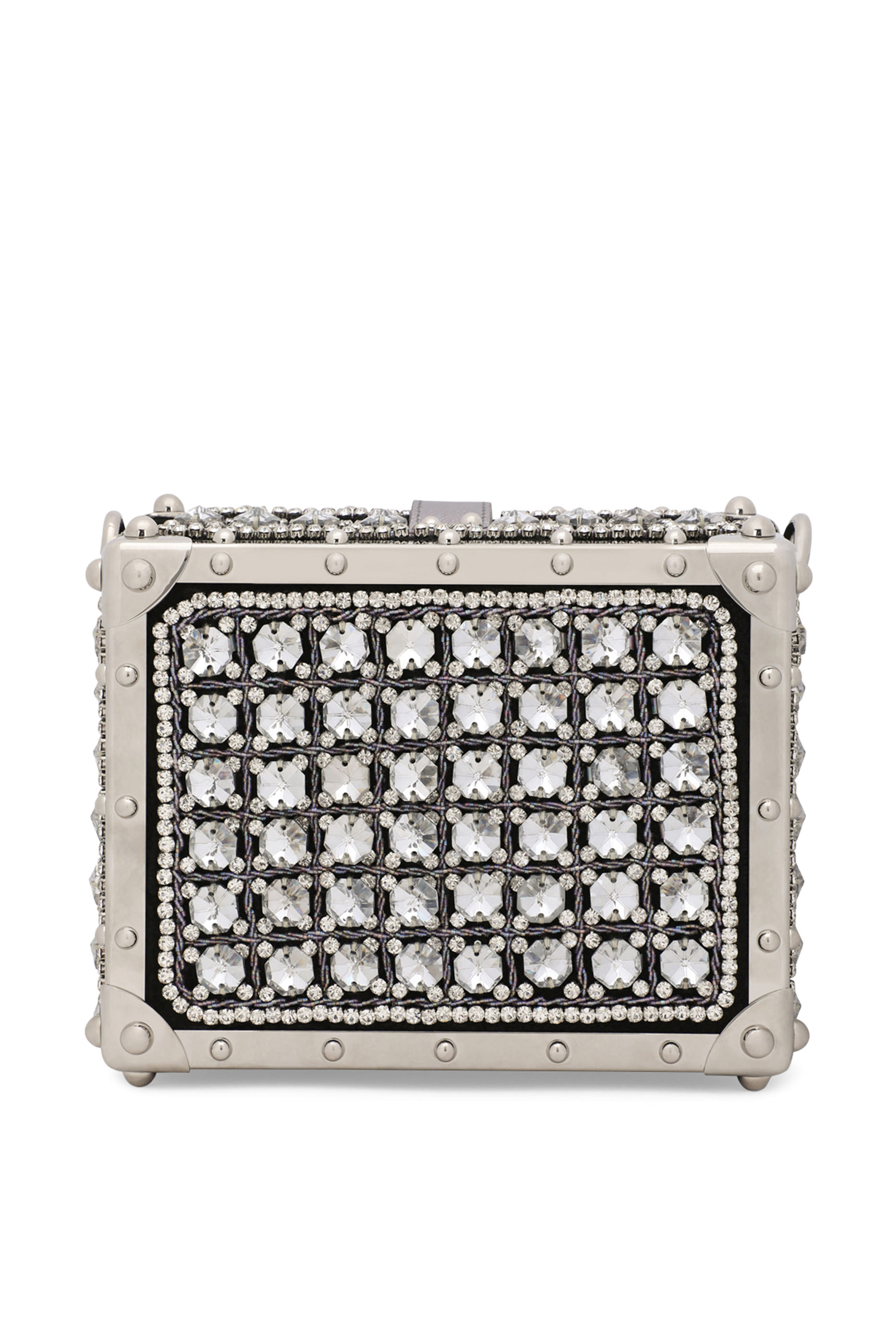 حقيبة دولتشي بتصميم علبة جاكار مطرز