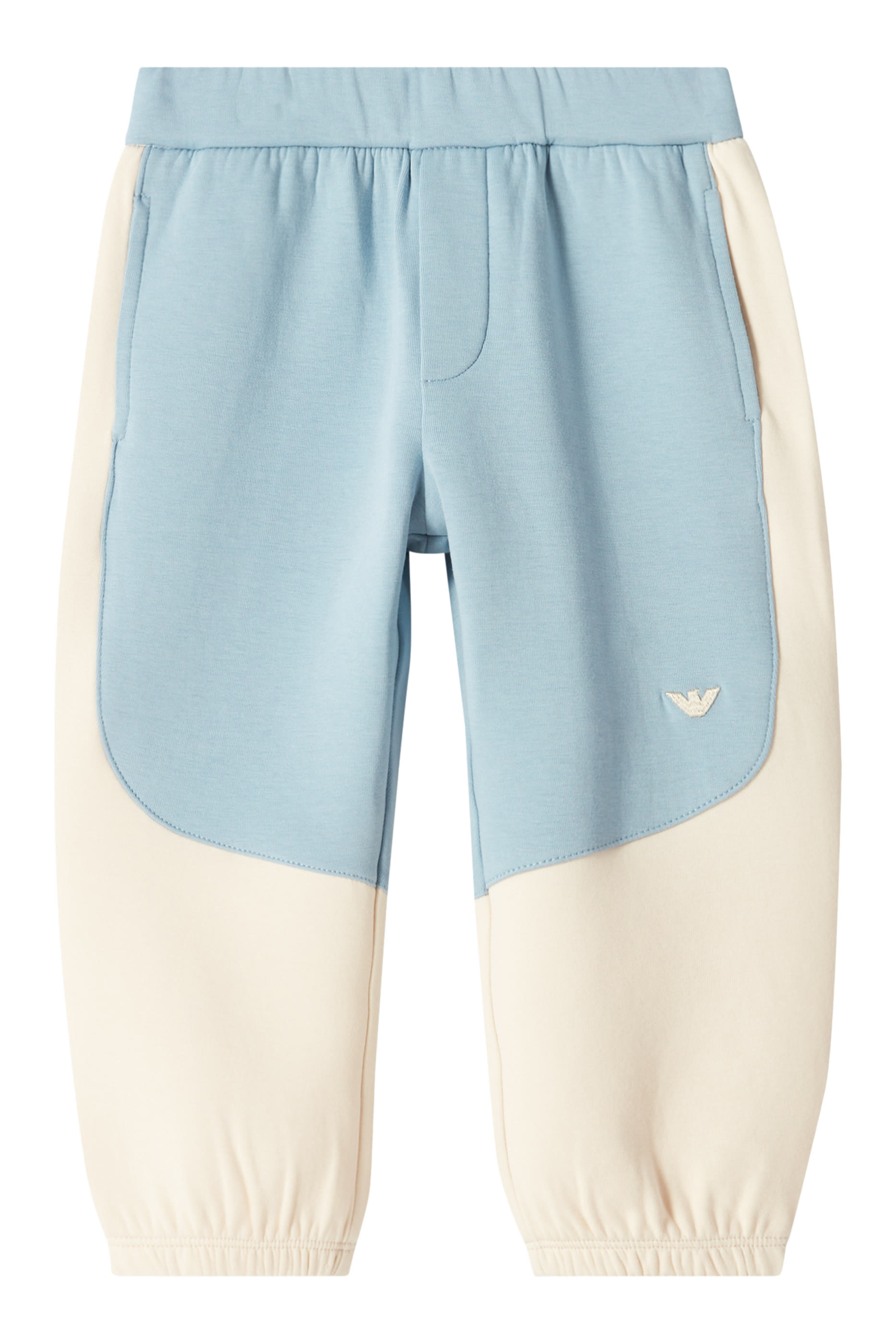 بنطال رياضي مقسم بألوان مزيج قطن للأطفال