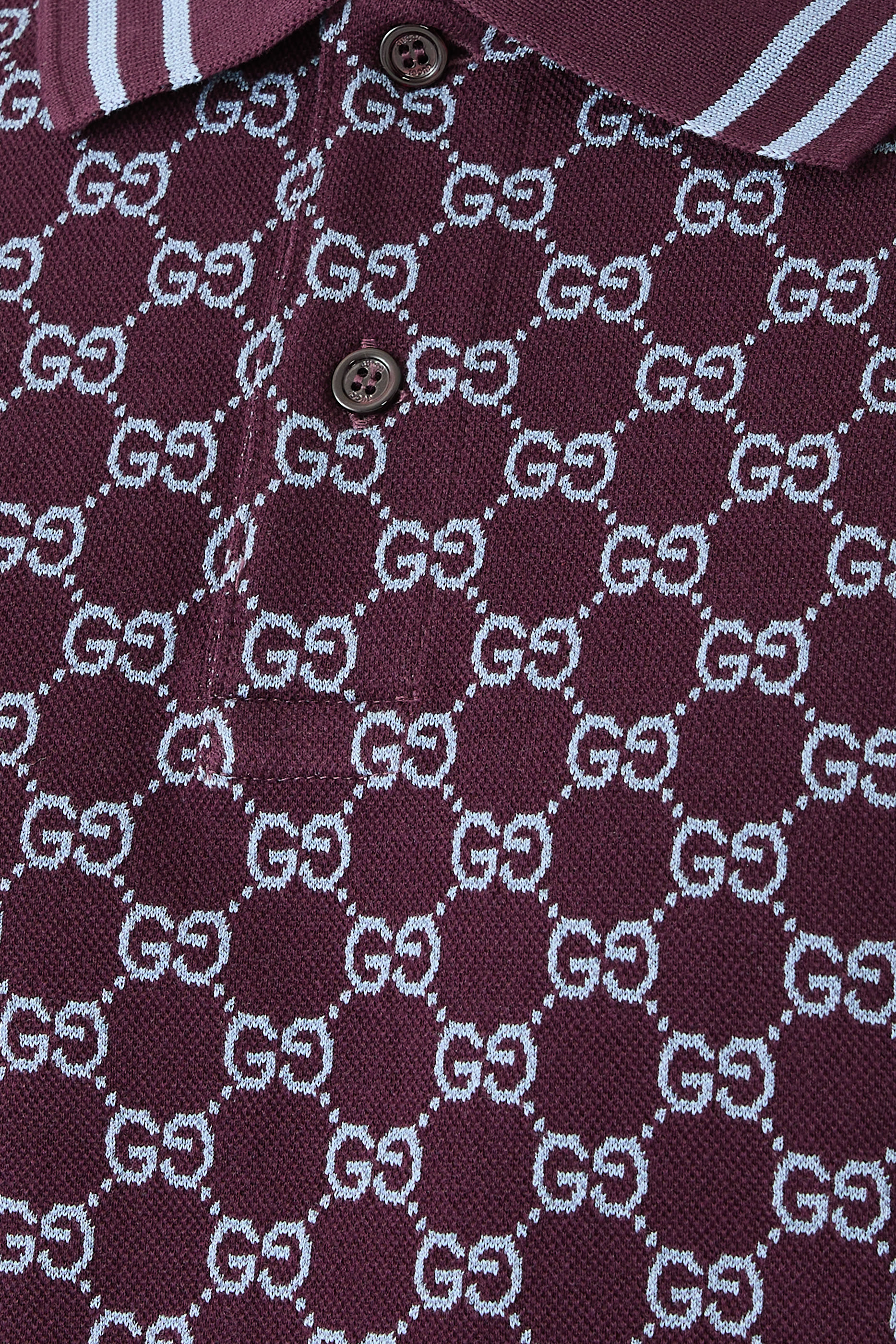 قميص بولو بيكيه قطن جاكار بشعار الماركة