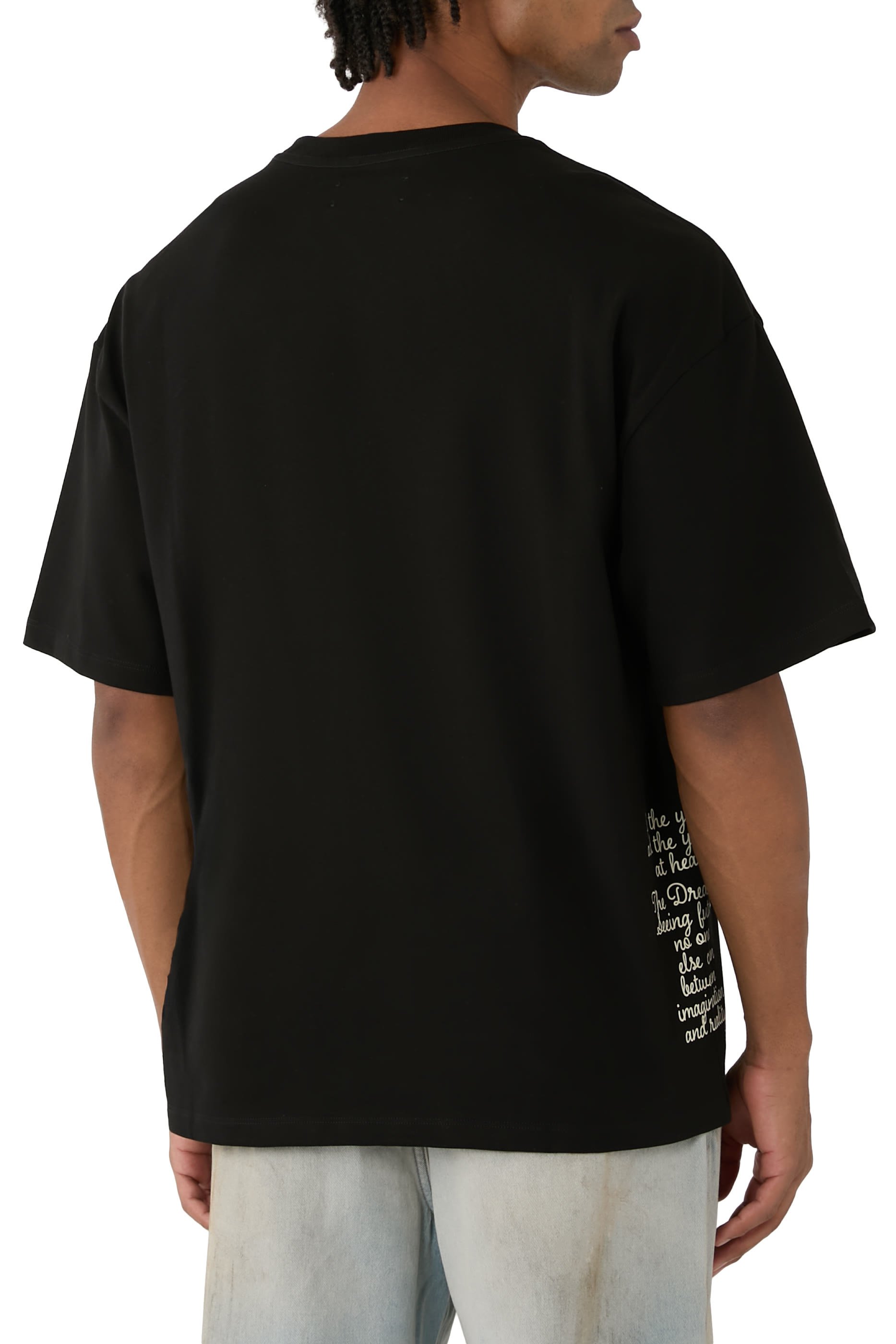 تيشيرت بتصميم جامعي وطبعة كبيرة