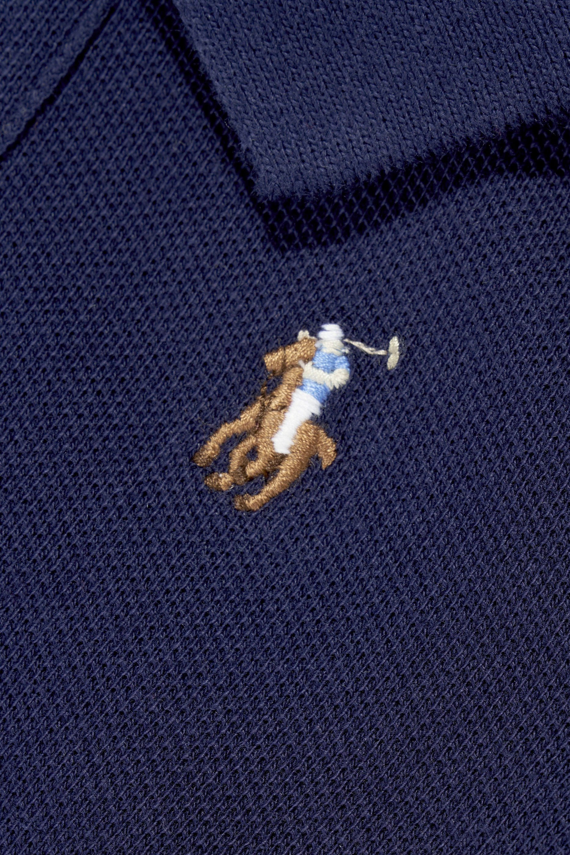 طقم أفرول ومريلة بشعار الماركة للأطفال