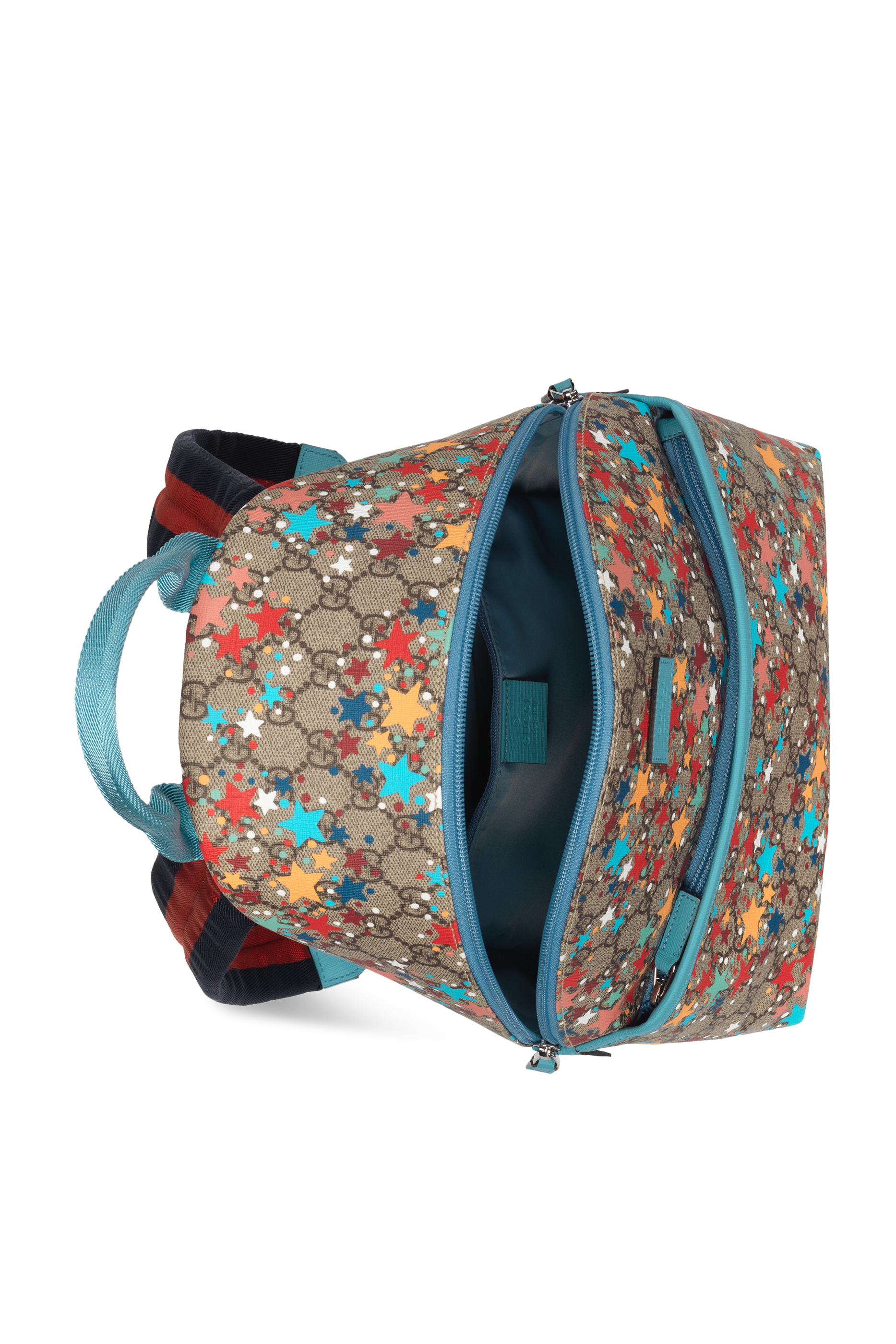 حقيبة ظهر بنقشة نجوم وشعار GG