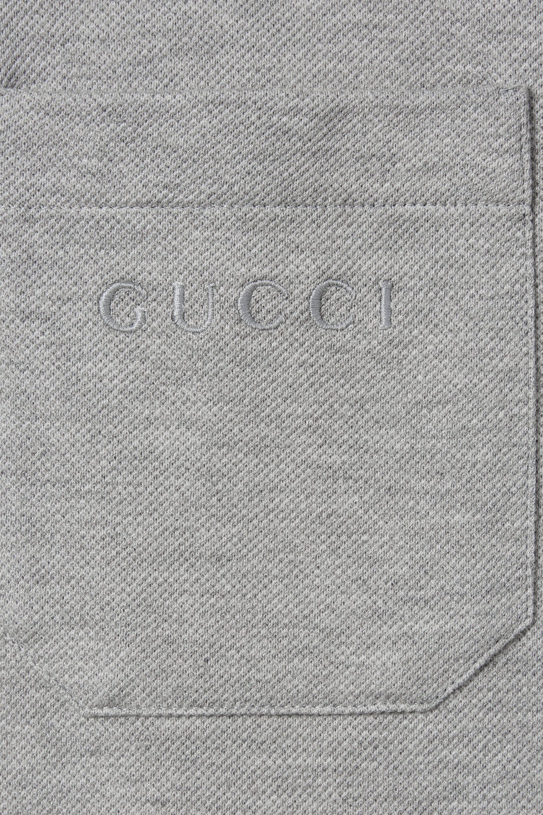 Cotton Piqué Polo Shirt with Embroidery 