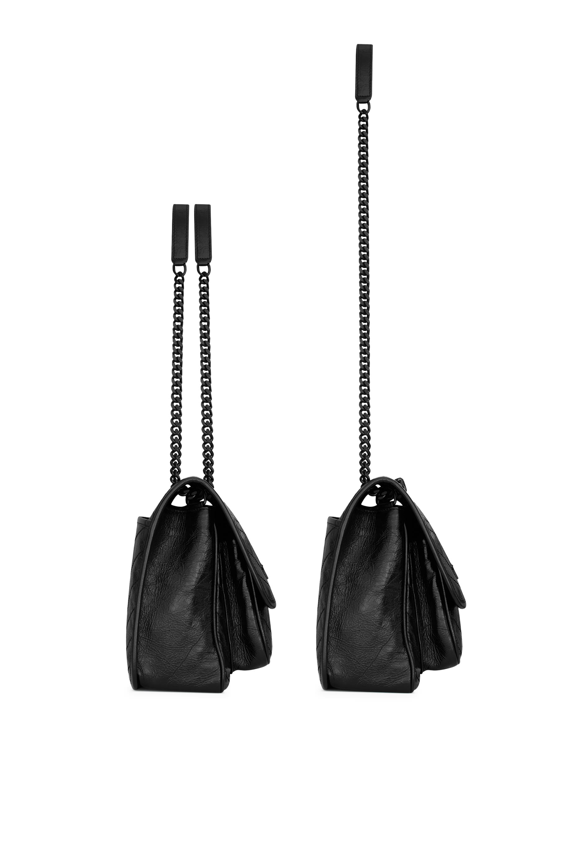 حقيبة كتف نيكي متوسطة جلد كلاسيكي