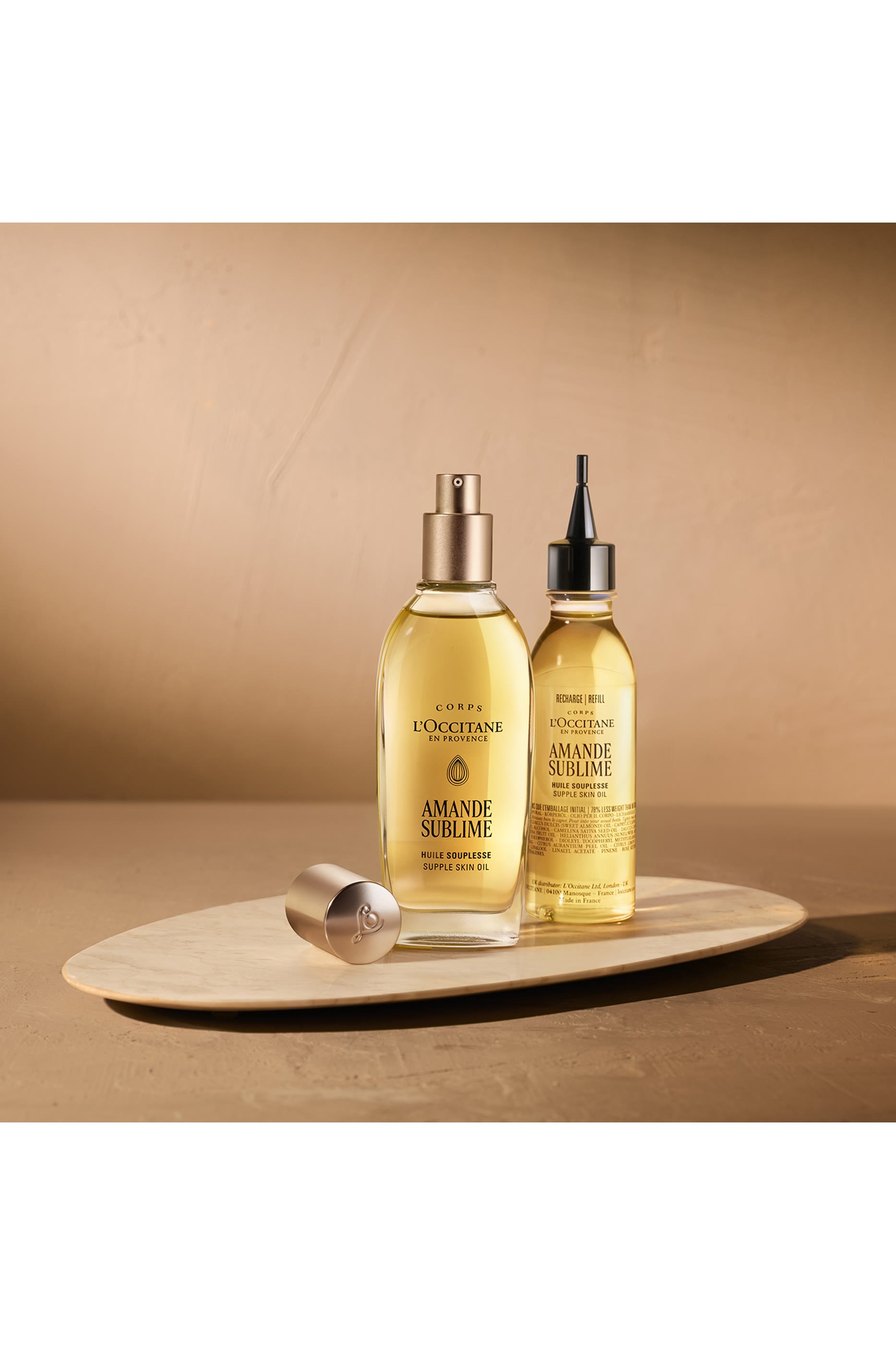 عبوة إعادة ملء زيت الجسم اماند باللوز