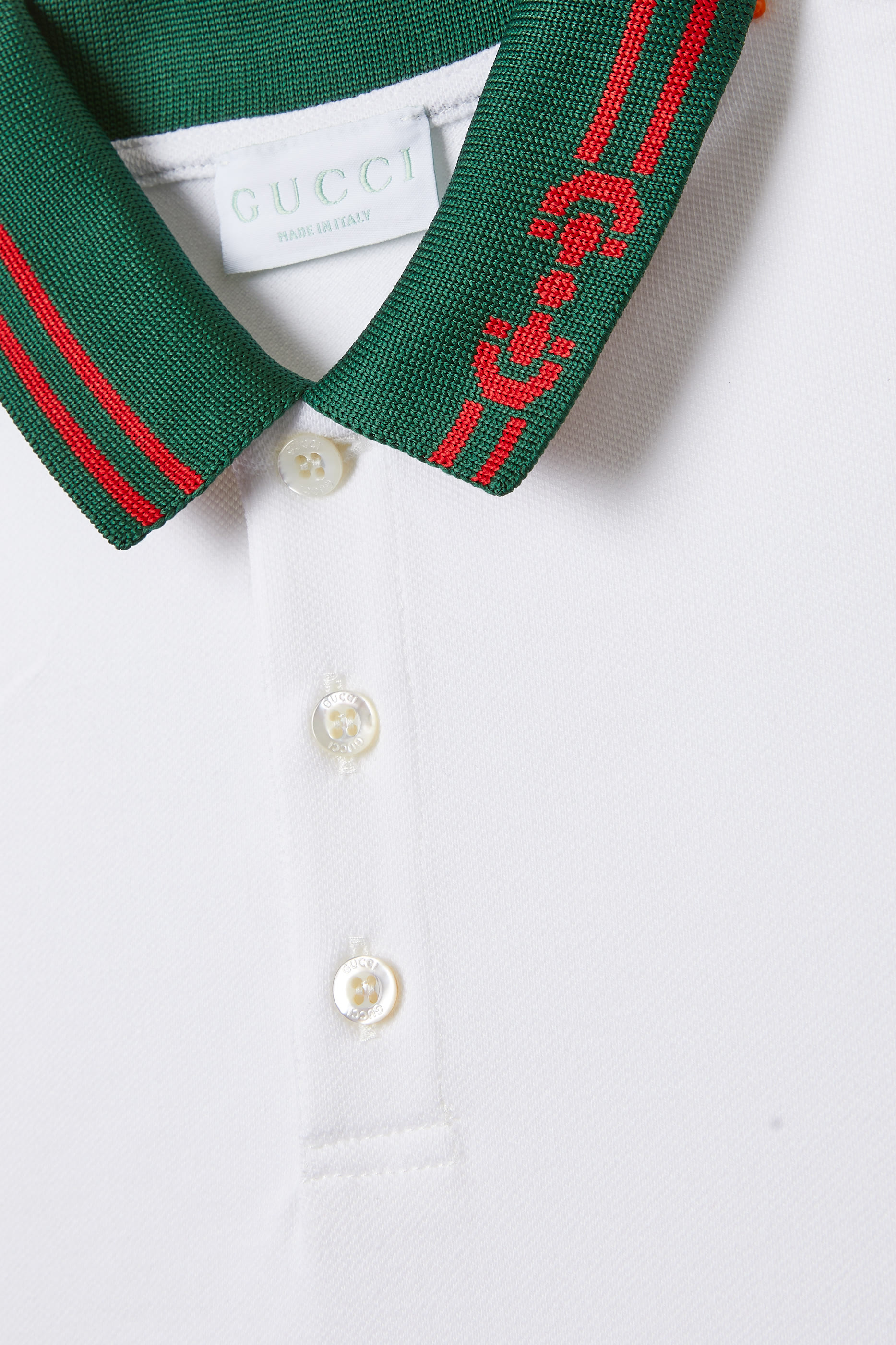 قميص بولو بشعار الماركة قطن للأطفال