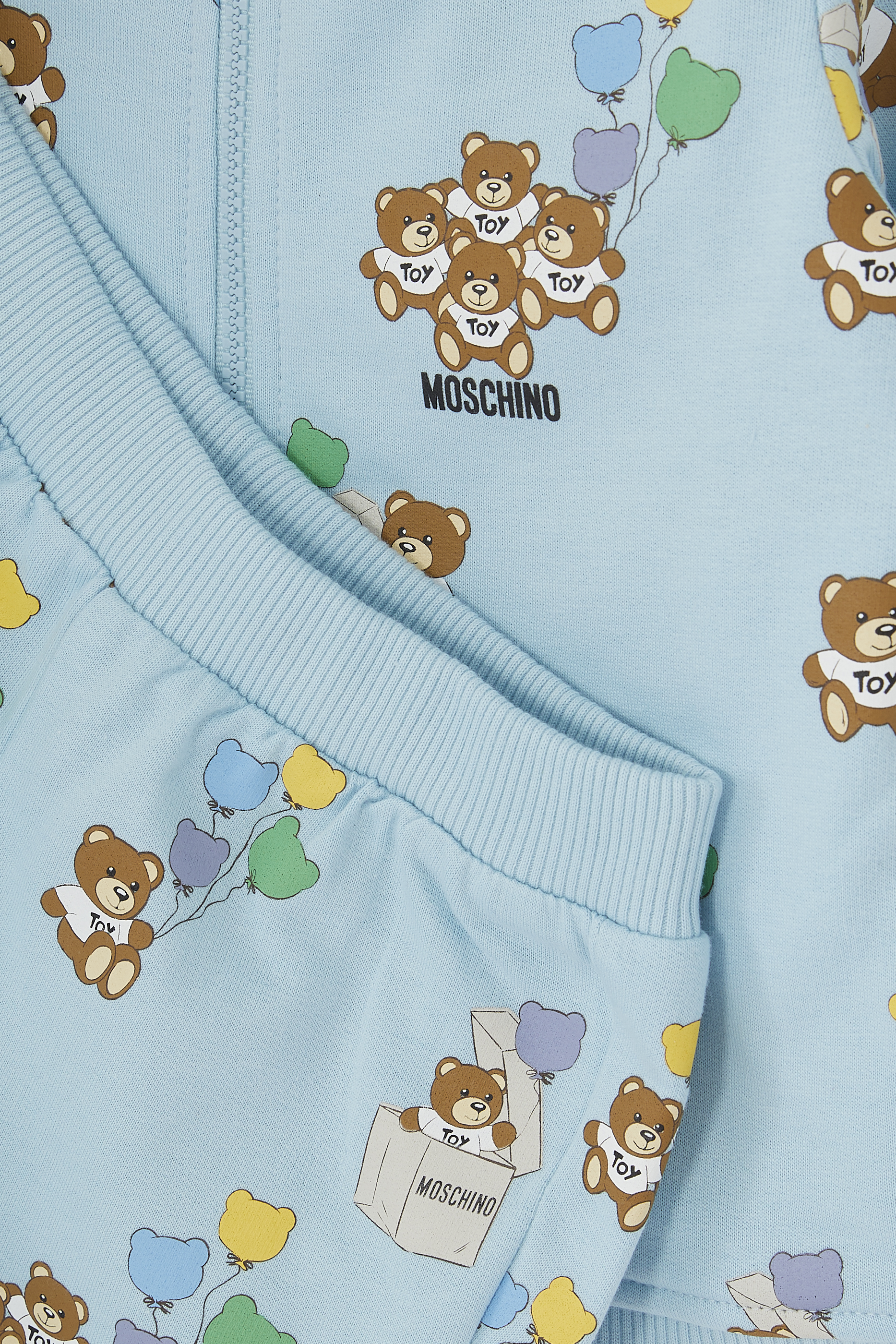 Kids Teddy Print Tracksuit Set