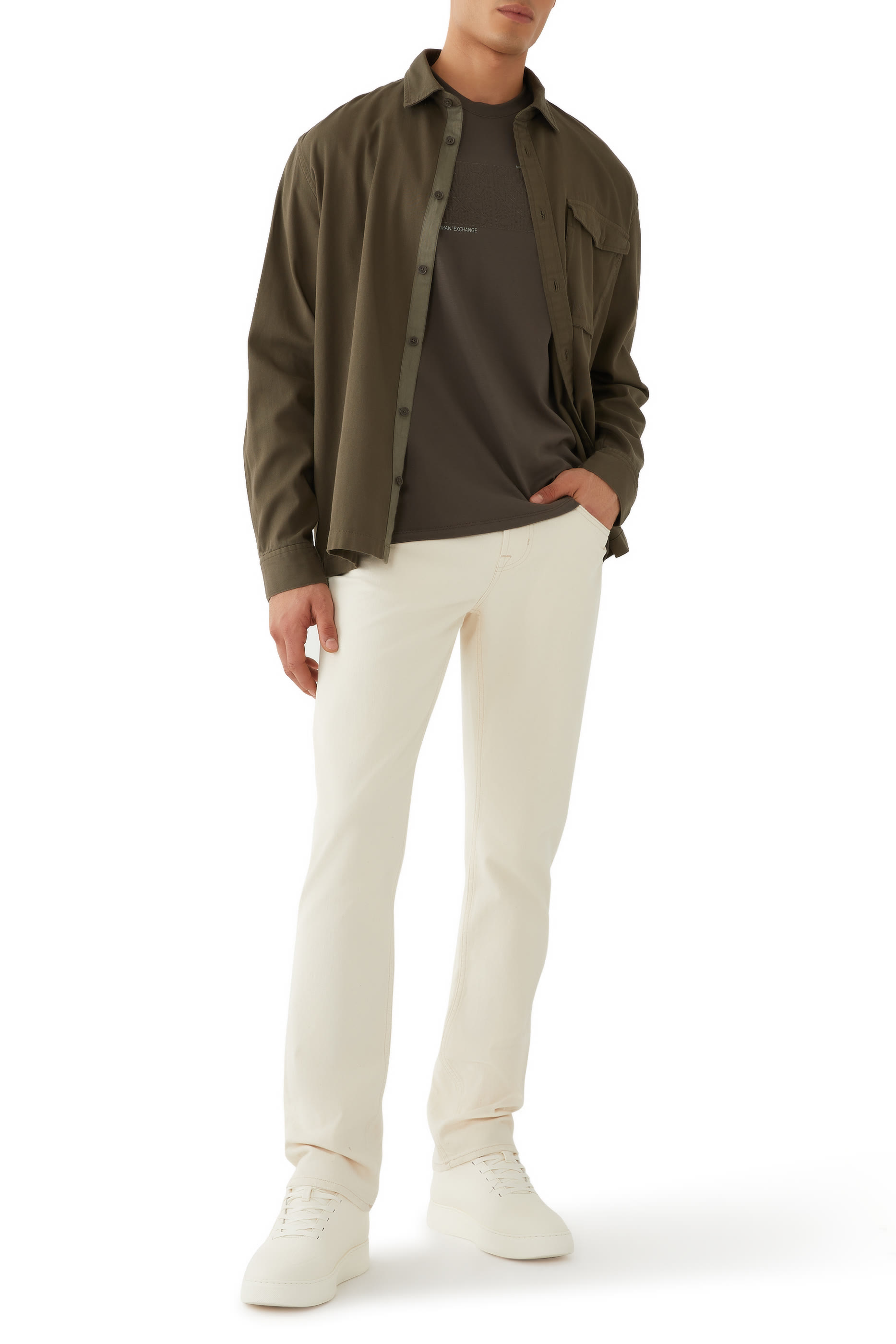 قميص إيربن إكسبيديشن بقصة مربعة قطن