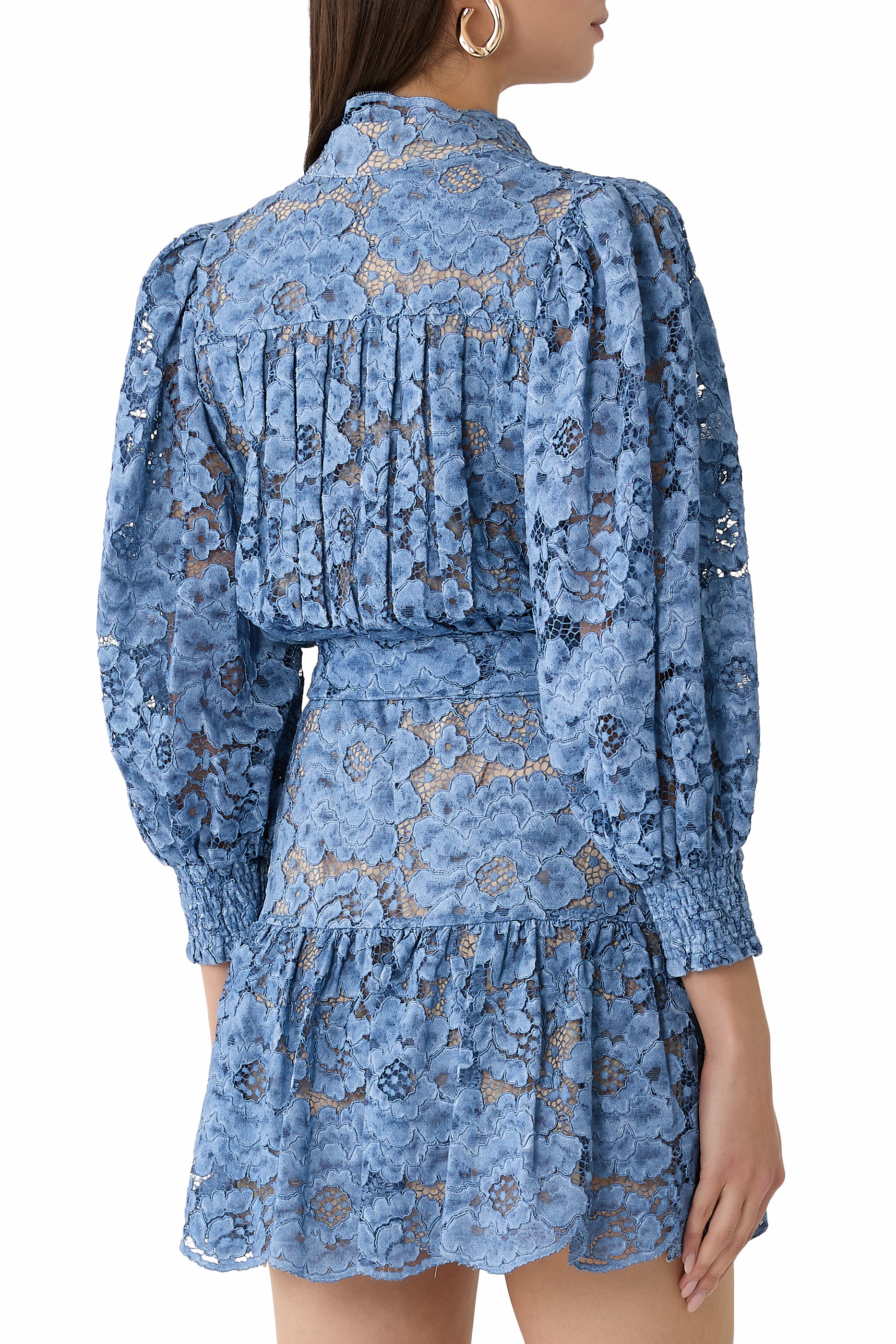 فستان كورا قصير بنمط قميص