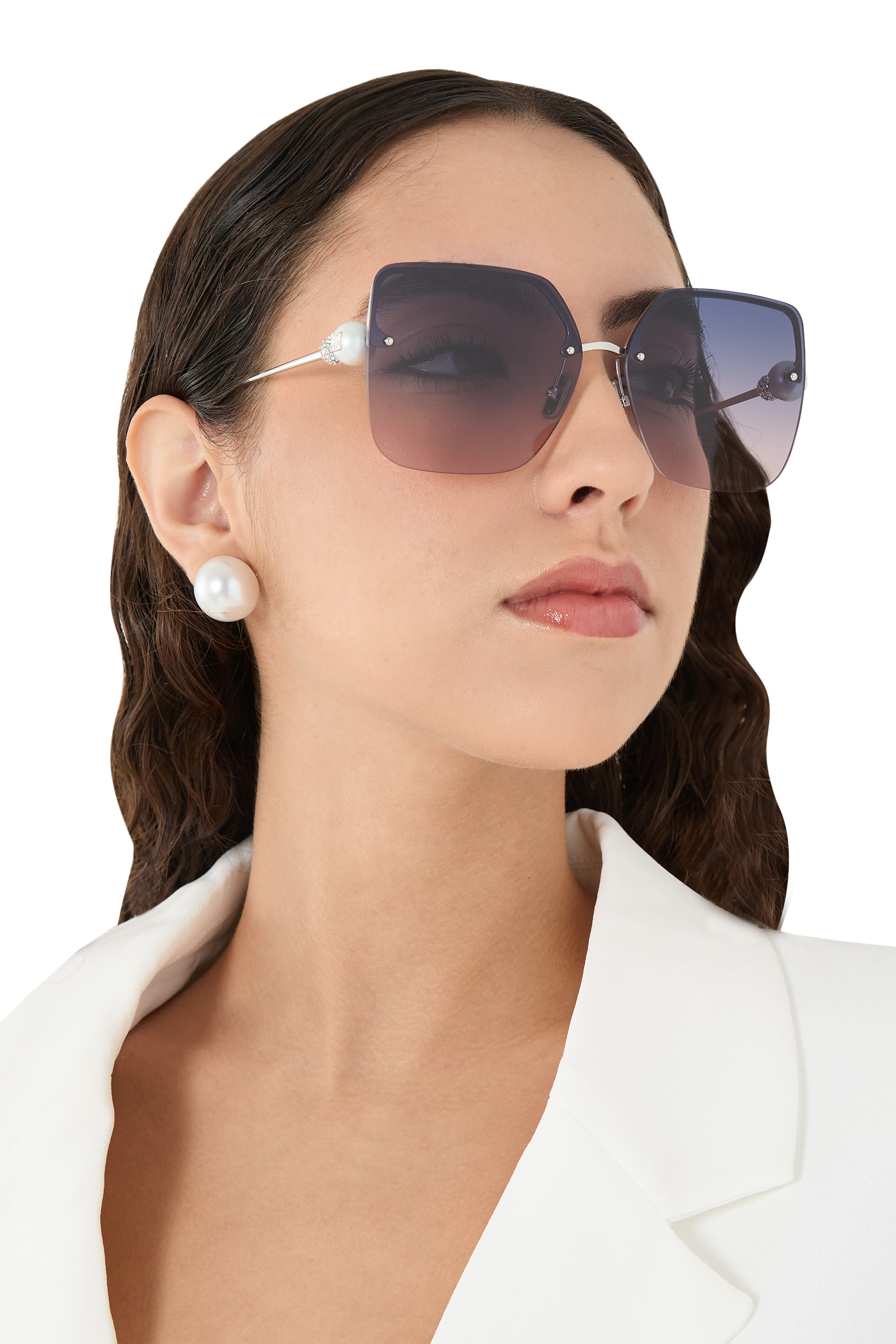 نظارة شمسية بإطار بتصميم فراشة