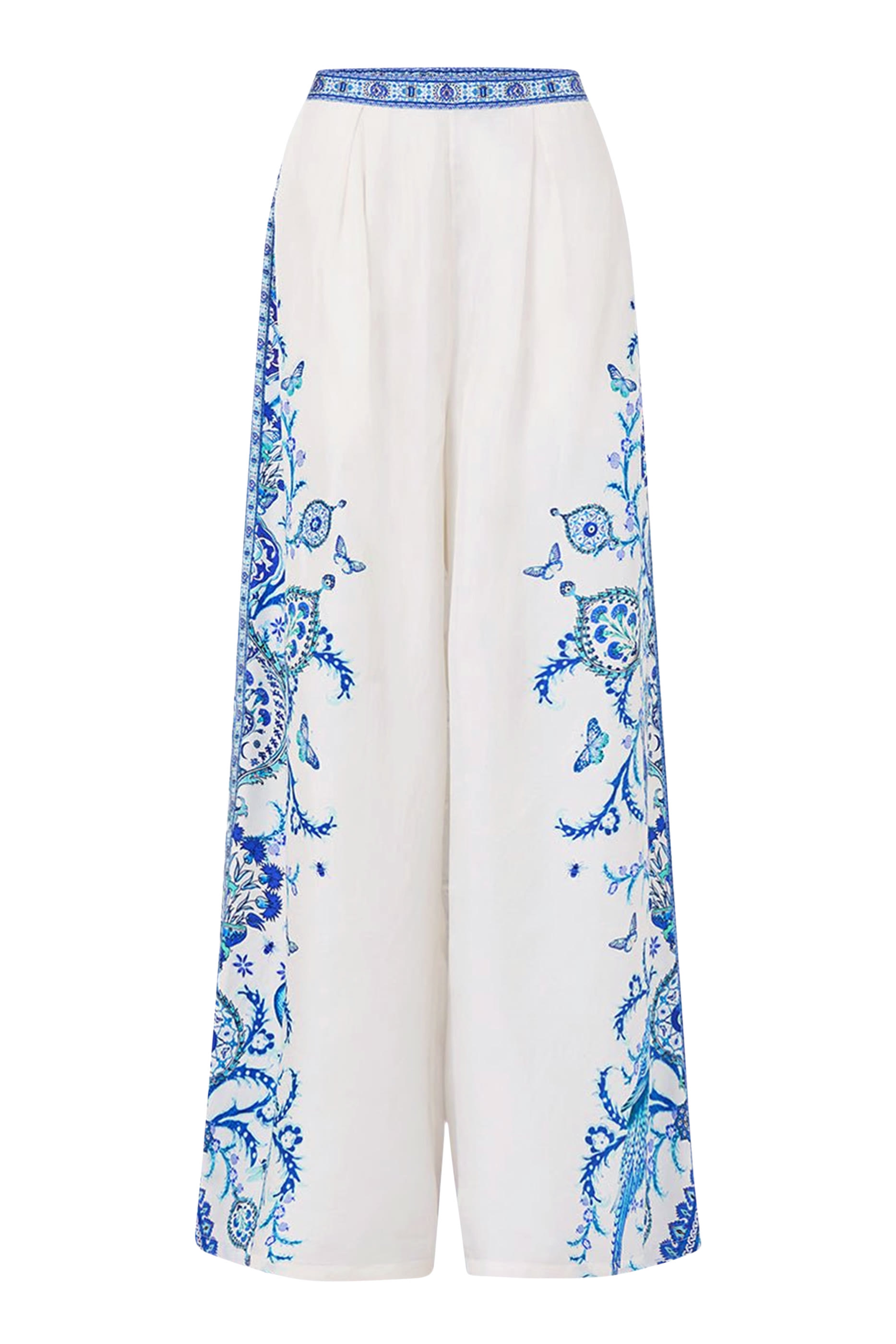 بنطال بطيات في الأمام